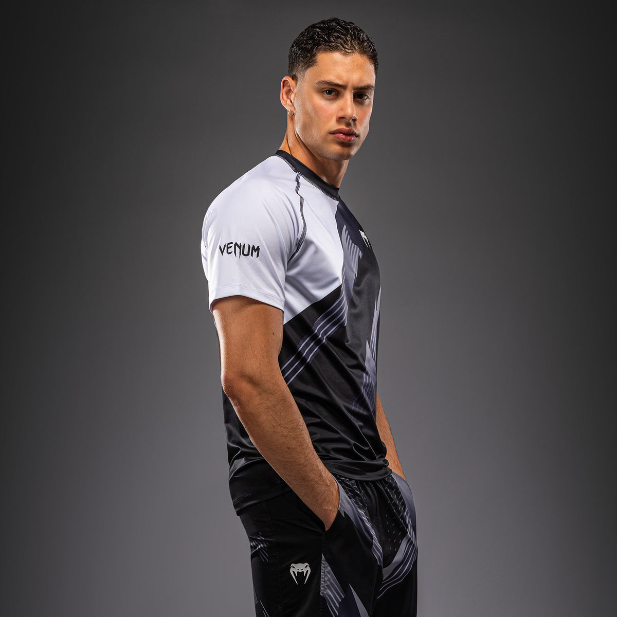 Venum No-Gi 6.0 Dry Tech T-shirt - Zwart/Wit