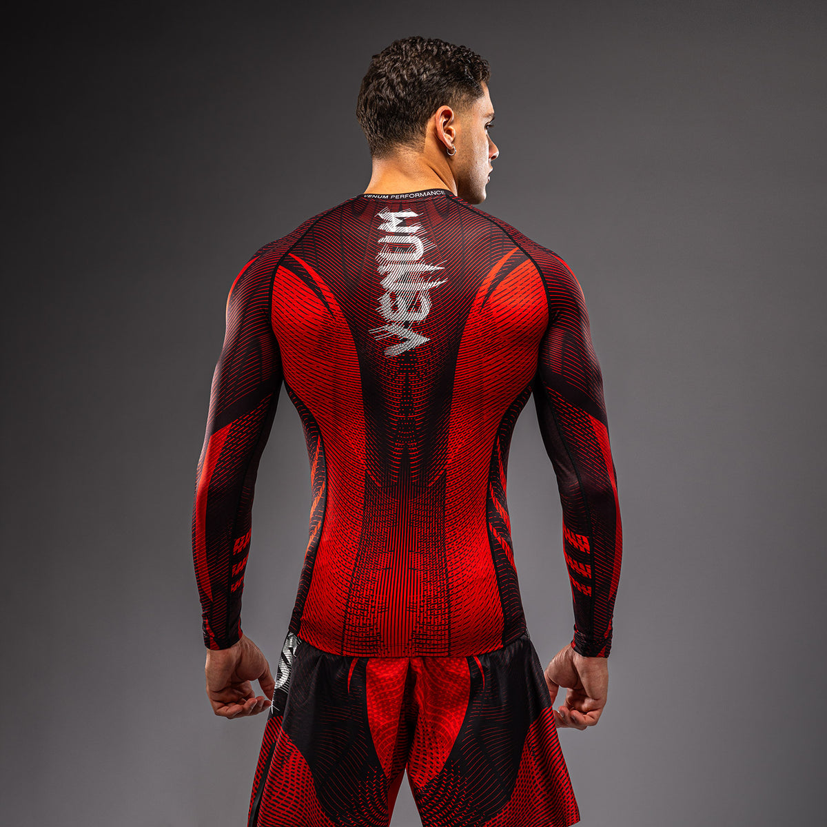 Venum Galactic 3.0 Rashguard met lange mouwen - Rood/Zilver