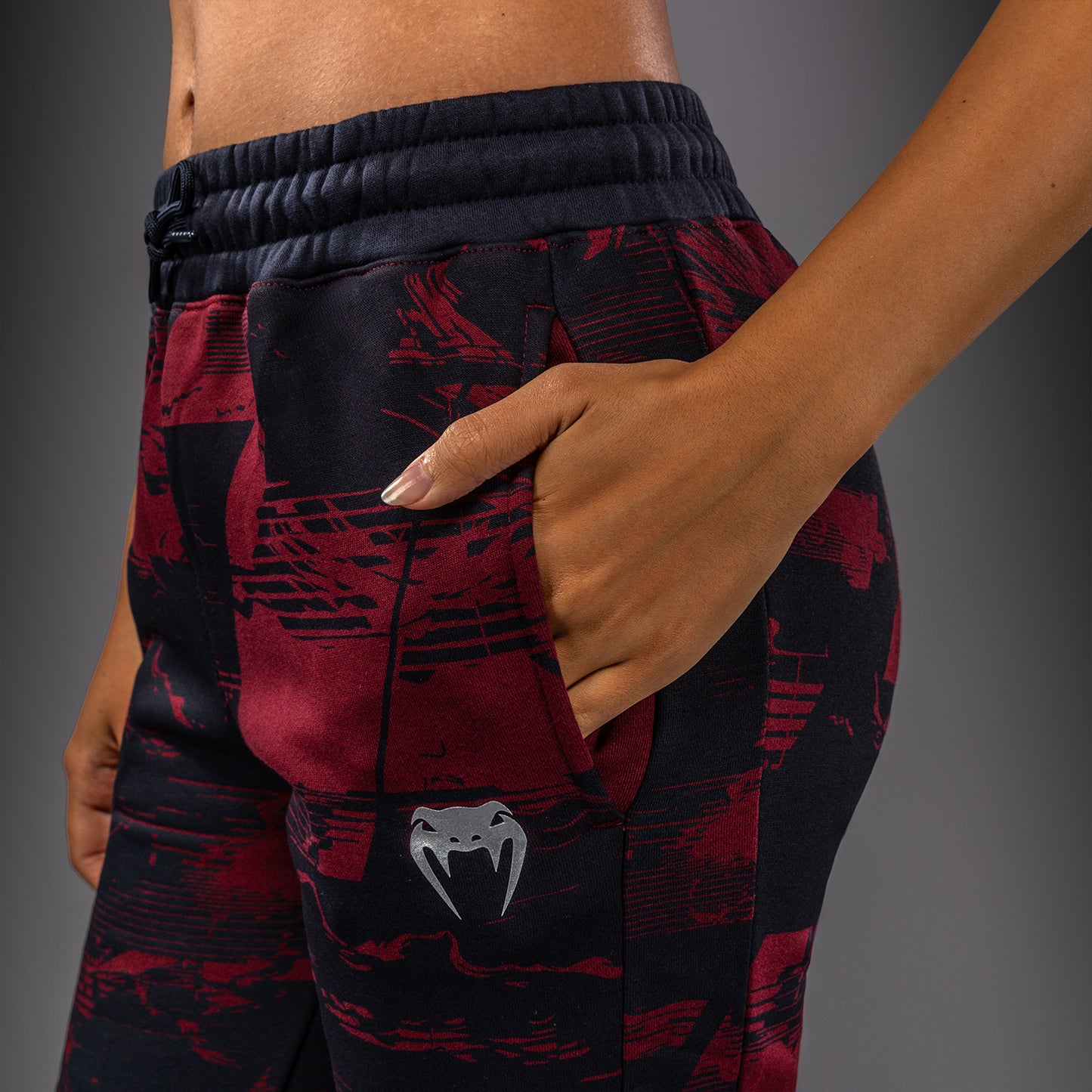 UFC Zenith by Venum Authentic Fight Week Broek Dames - Marineblauw/Bordeauxrood/Zilver