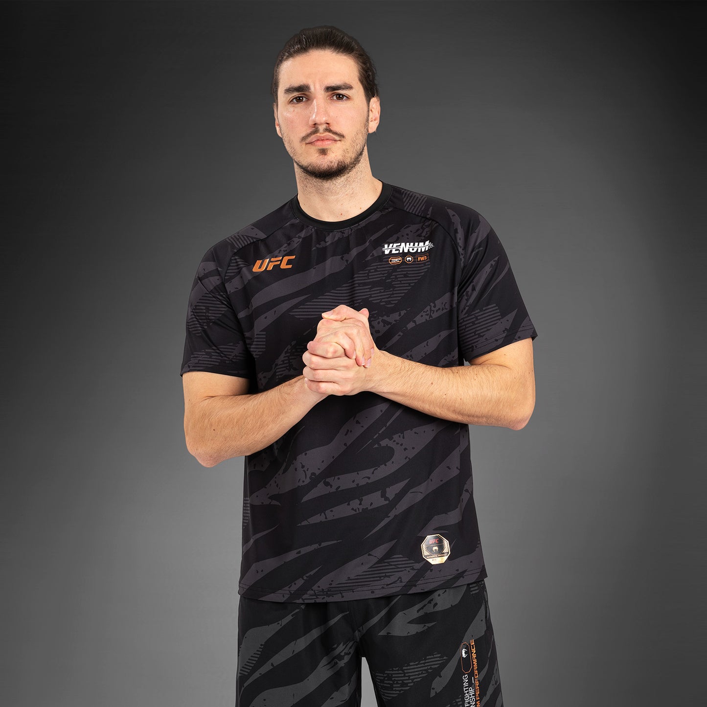 UFC Adrenaline By Venum Fight Week Dry-Tech T-Shirt Voor Mannen - Urban Camo