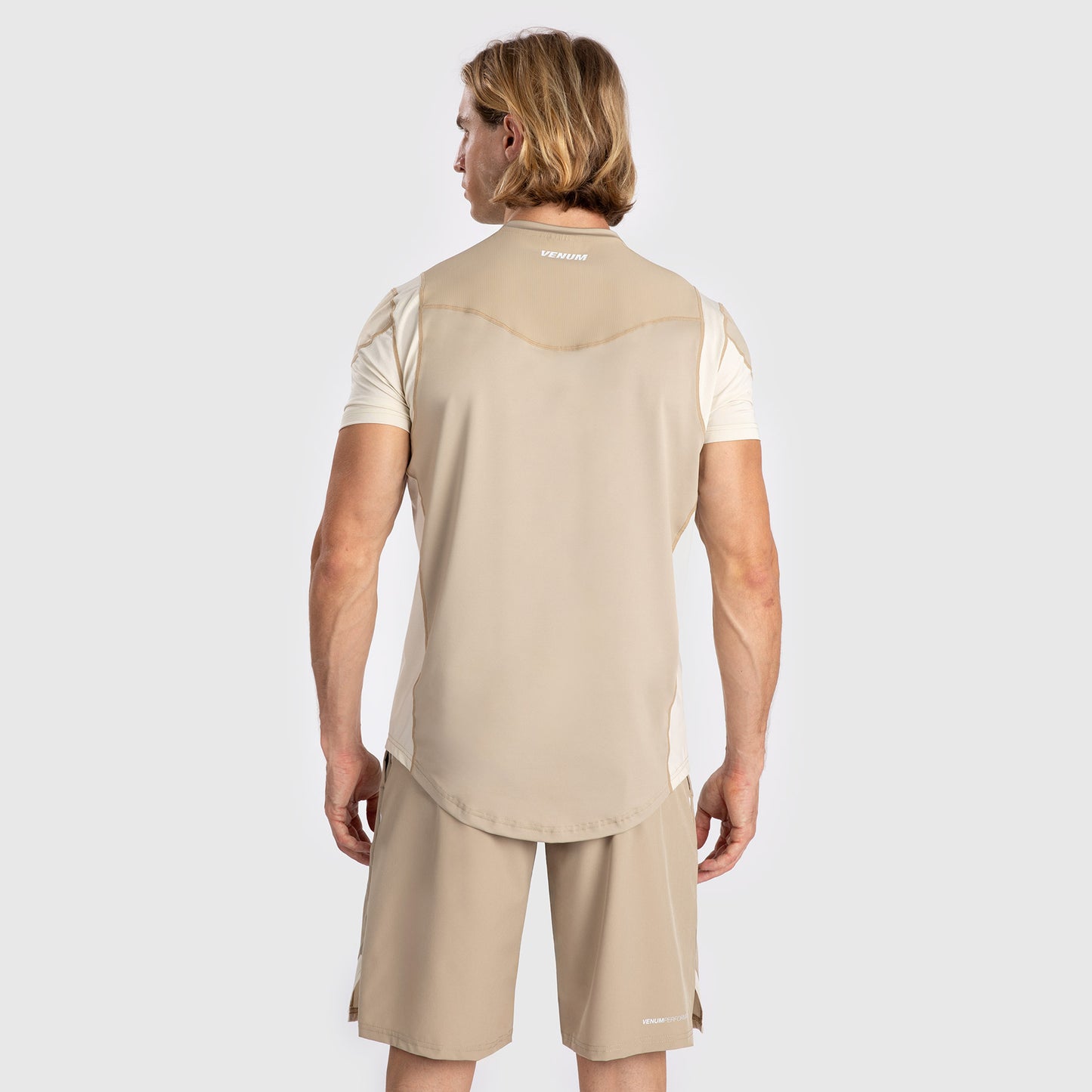 Venum Tempest Heren Dry-Tech T-Shirt - Beige/Zand