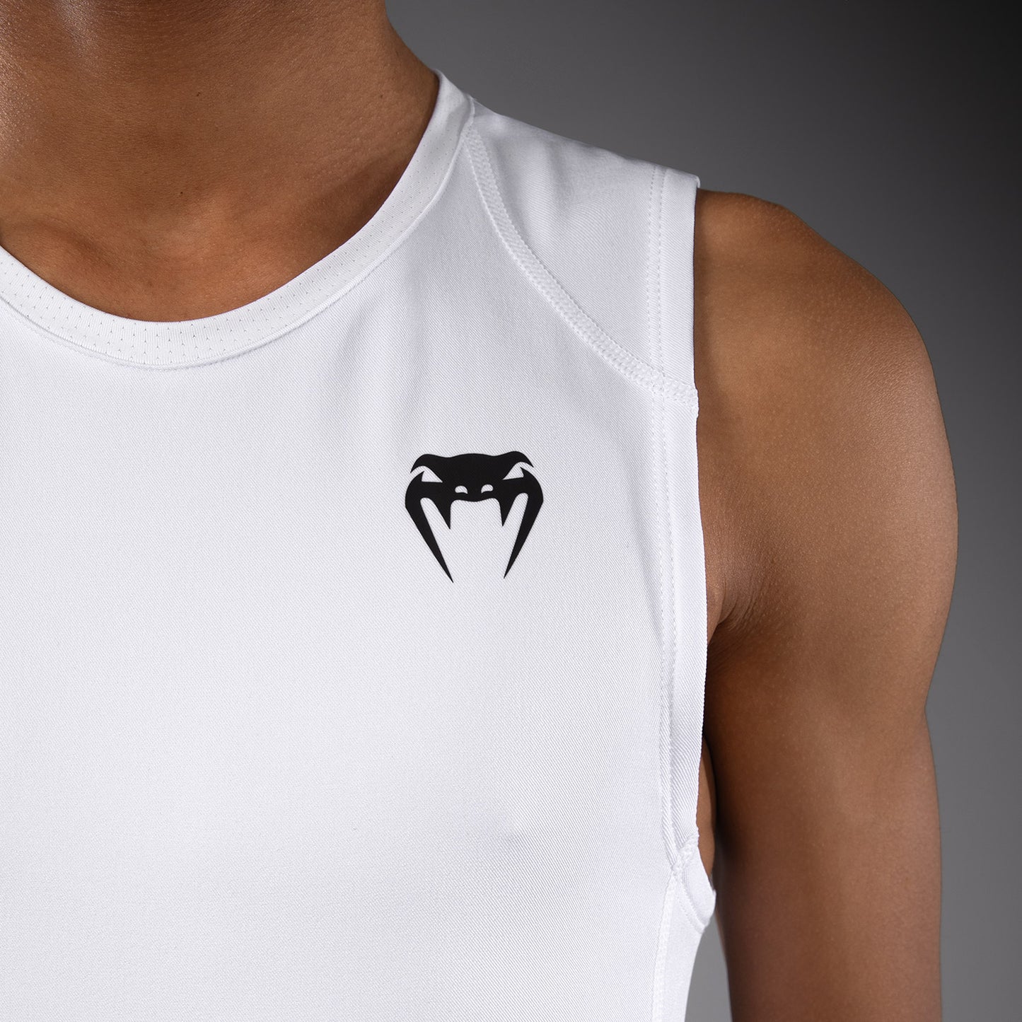 Venum Elite Football Voetbal Mouwloos Compressie T-shirt voor kinderen - Wit