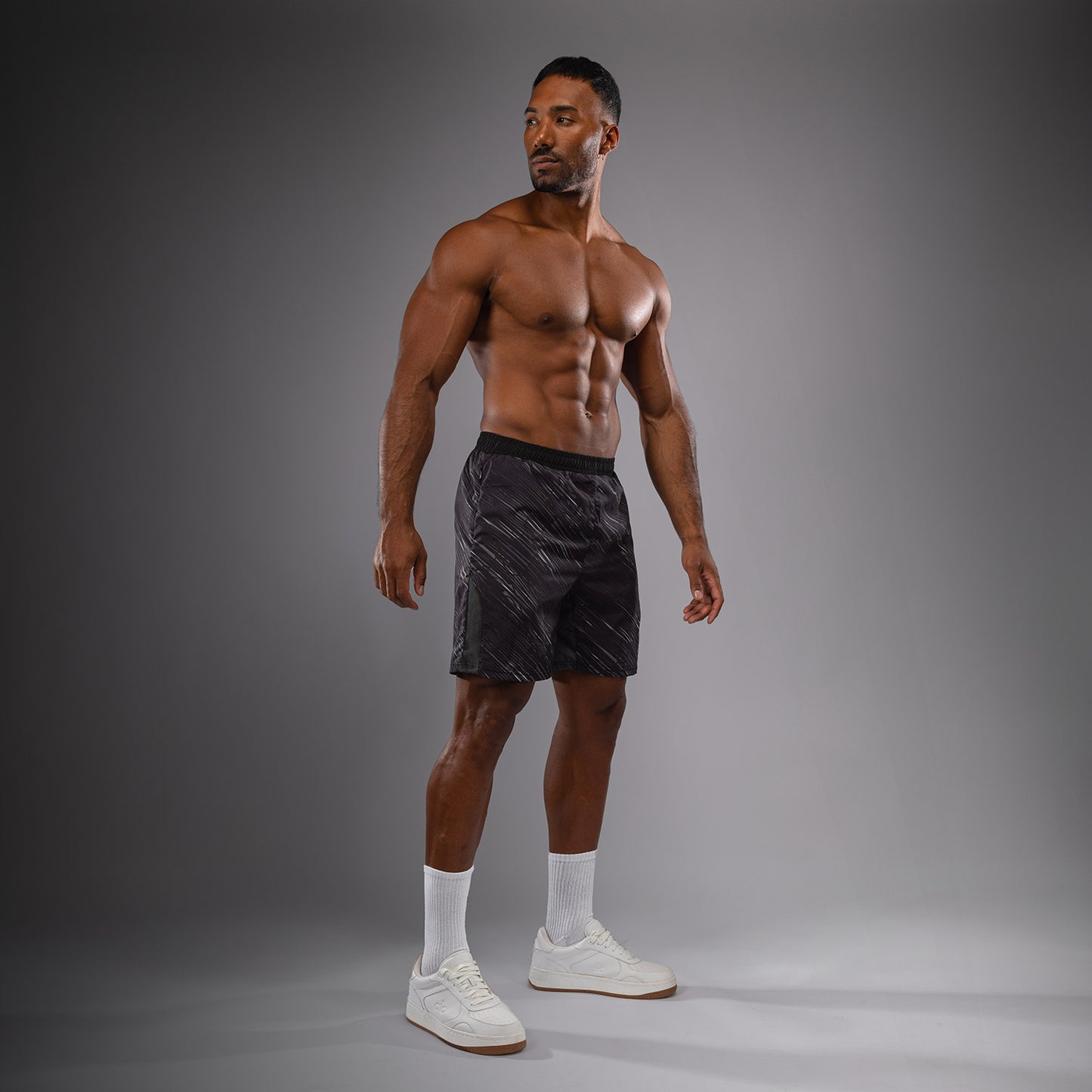 Venum Rapid Trainingsshorts - Zwart/Stormgrijs