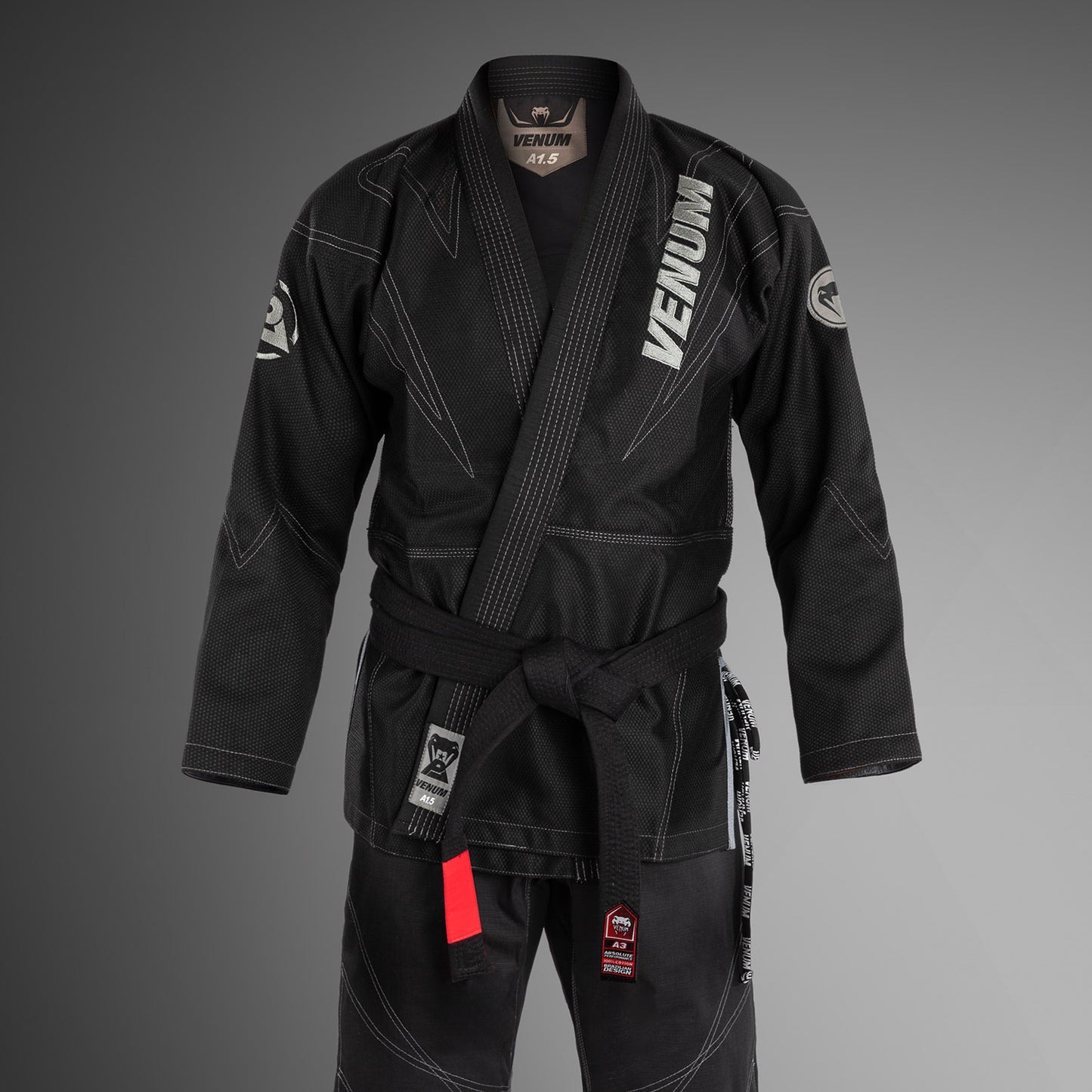 Venum x Polaris BJJ Gi - Zwart/Stormgrijs