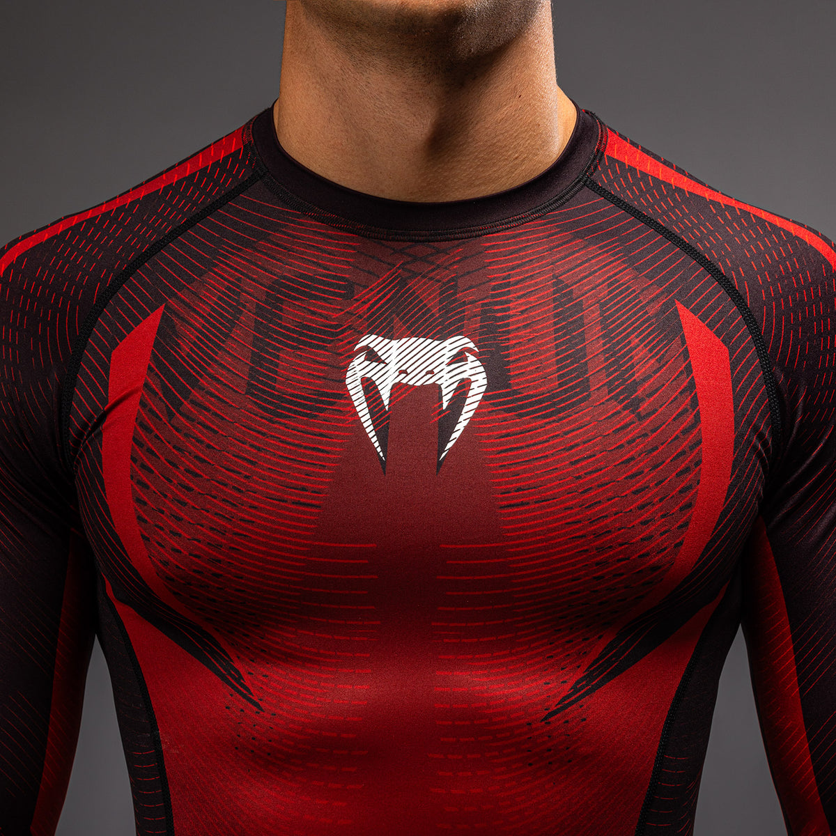 Venum Galactic 3.0 Rashguard met lange mouwen - Rood/Zilver