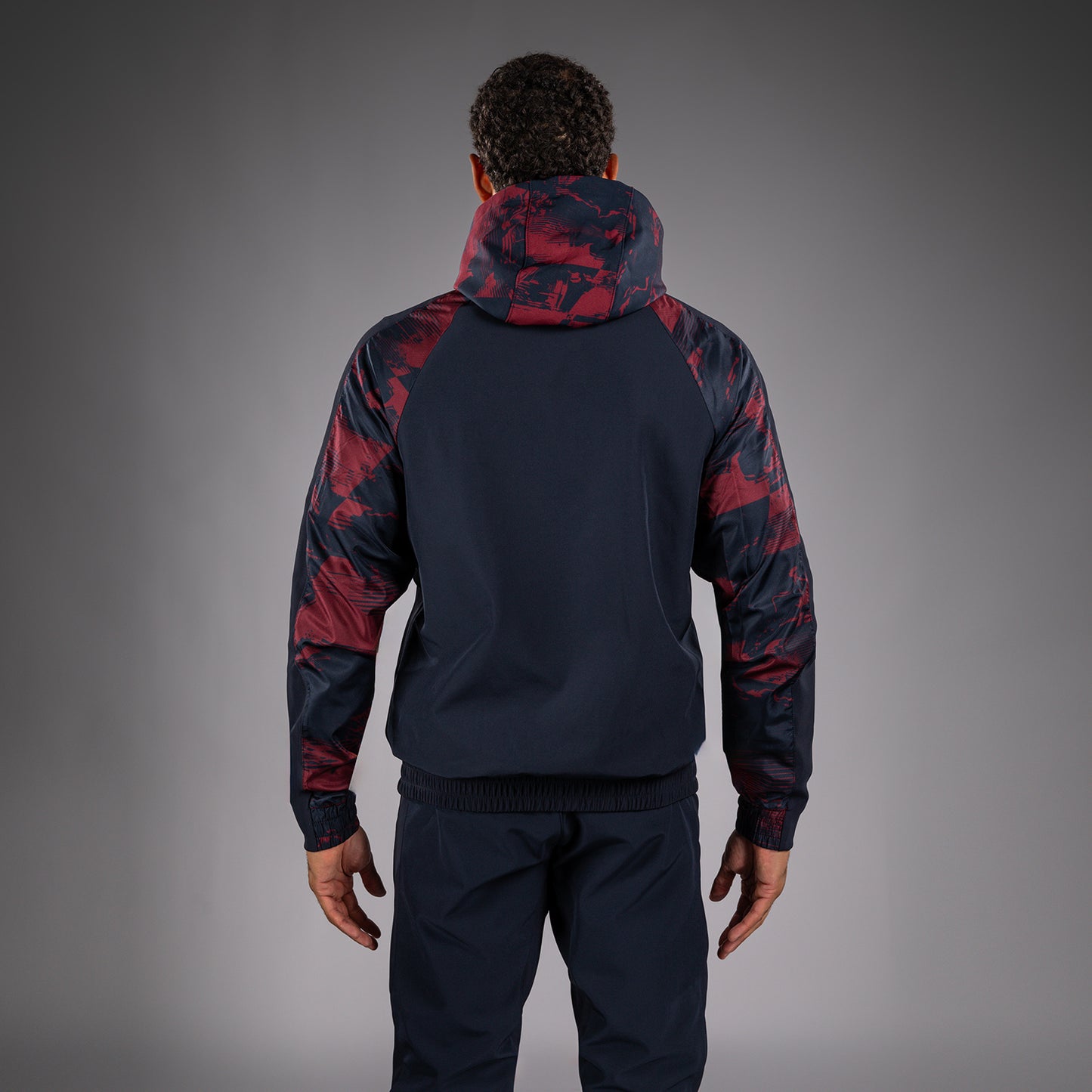 UFC Zenith by Venum Authentic Fight Week Zip Hoodie Heren - Marineblauw/Bordeauxrood/Zilver
