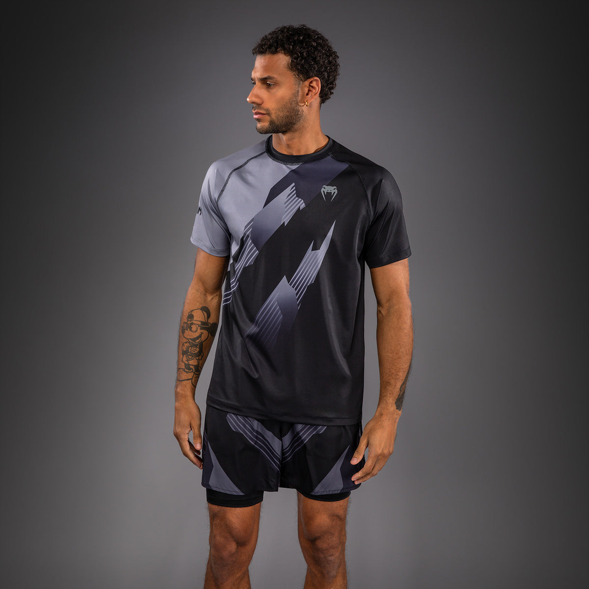 Venum No-Gi 6.0 Dry Tech T-shirt - Zwart/Grijs