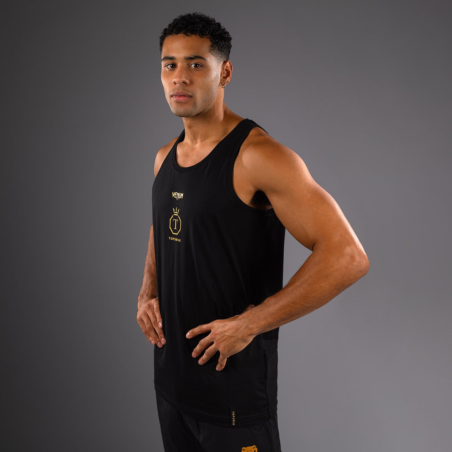 Venum x Topuria Unmatched Edition Tanktop - Zwart/Goud