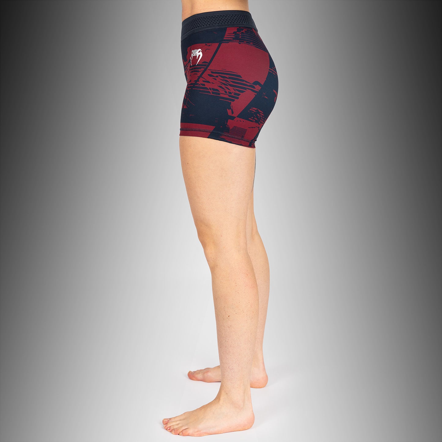 UFC Zenith by Venum Authentic Fight Week Performance Vale Tudo Short Dames - Marineblauw/Bordeauxrood/Zilver