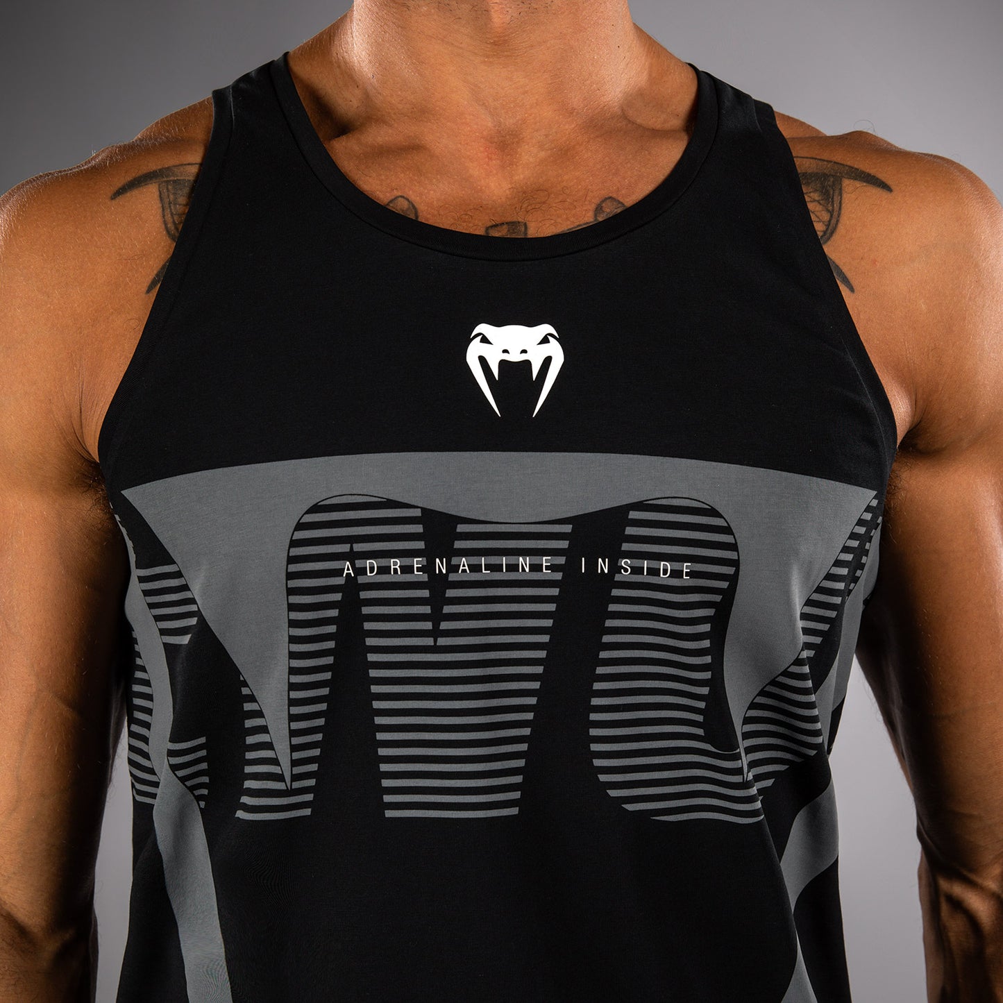 Venum Adrenaline Tanktop – Zwart/Zilvergrijs