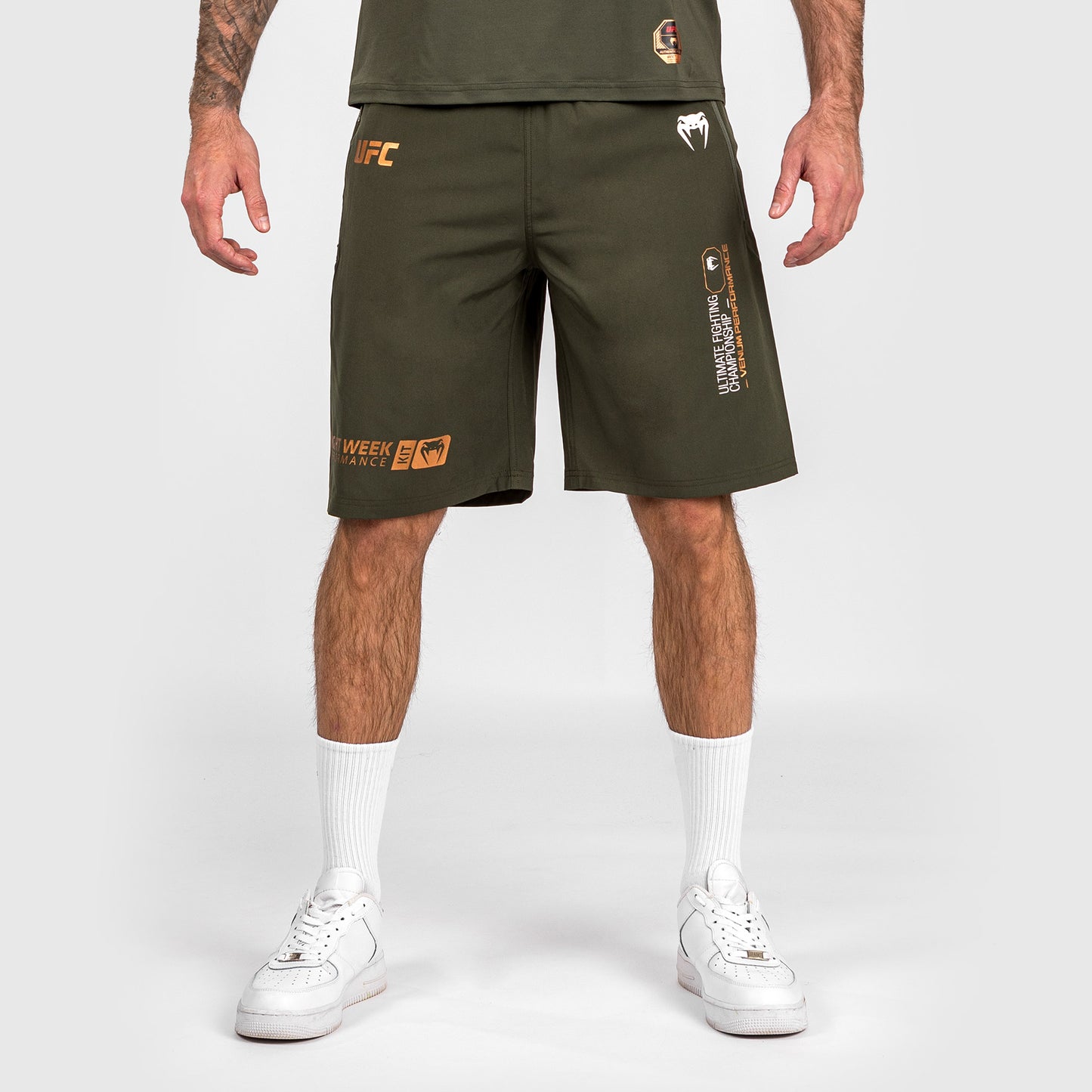 UFC Adrenaline by Venum Fight Week Performance Herenshort - Khaki/Brons
