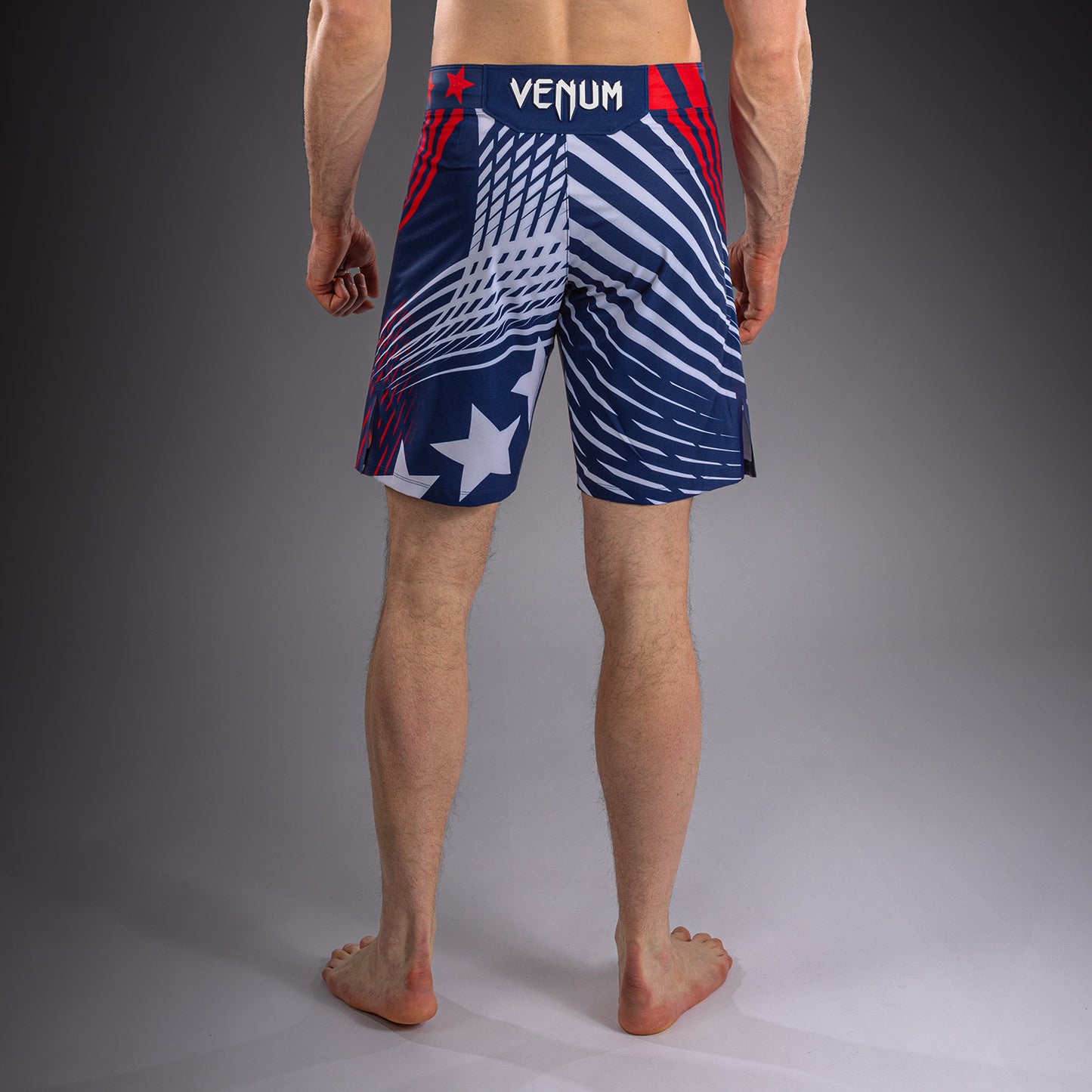 Official UFC Freedom 250 by Venum Authentic Fight Night Fight Shorts Long Fit voor heren - Blauw
