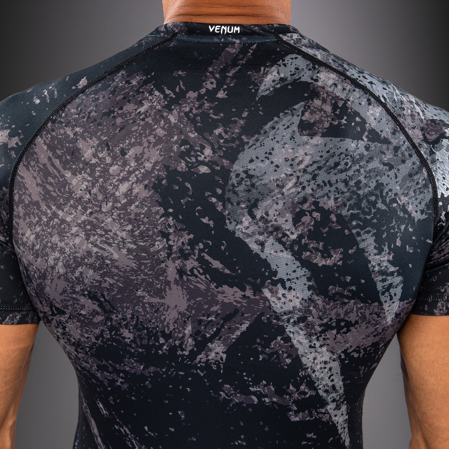 Venum Rage & Workout Rashguard met Korte Mouwen - Zwart/Grijs