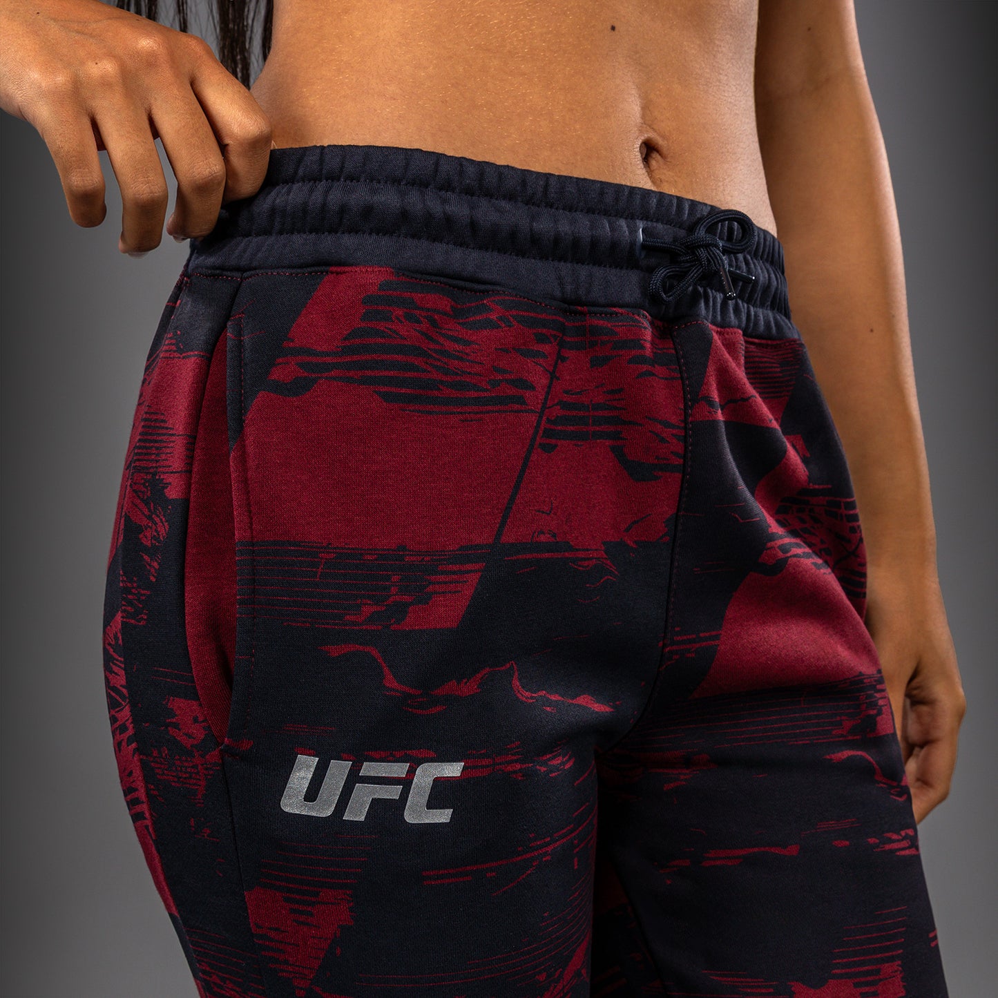UFC Zenith by Venum Authentic Fight Week Broek Dames - Marineblauw/Bordeauxrood/Zilver