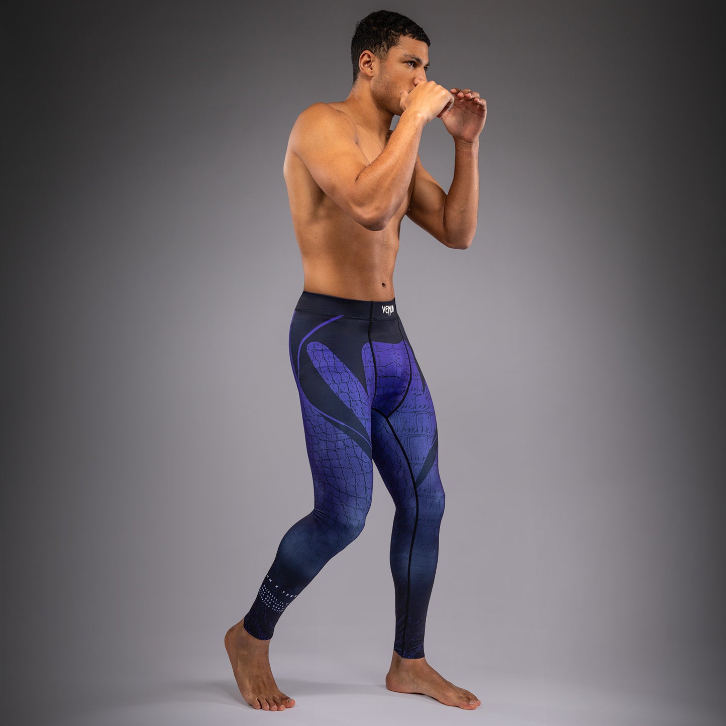 Venum x TEKKEN 8 Spats - Kazuya - Zwart/Blauw