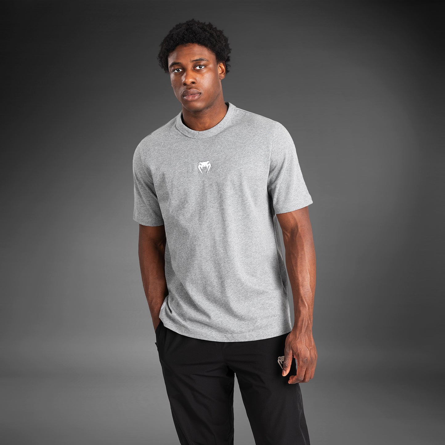 Venum Vortex XL Heren T-Shirt - Lichtgrijs Gemêleerd