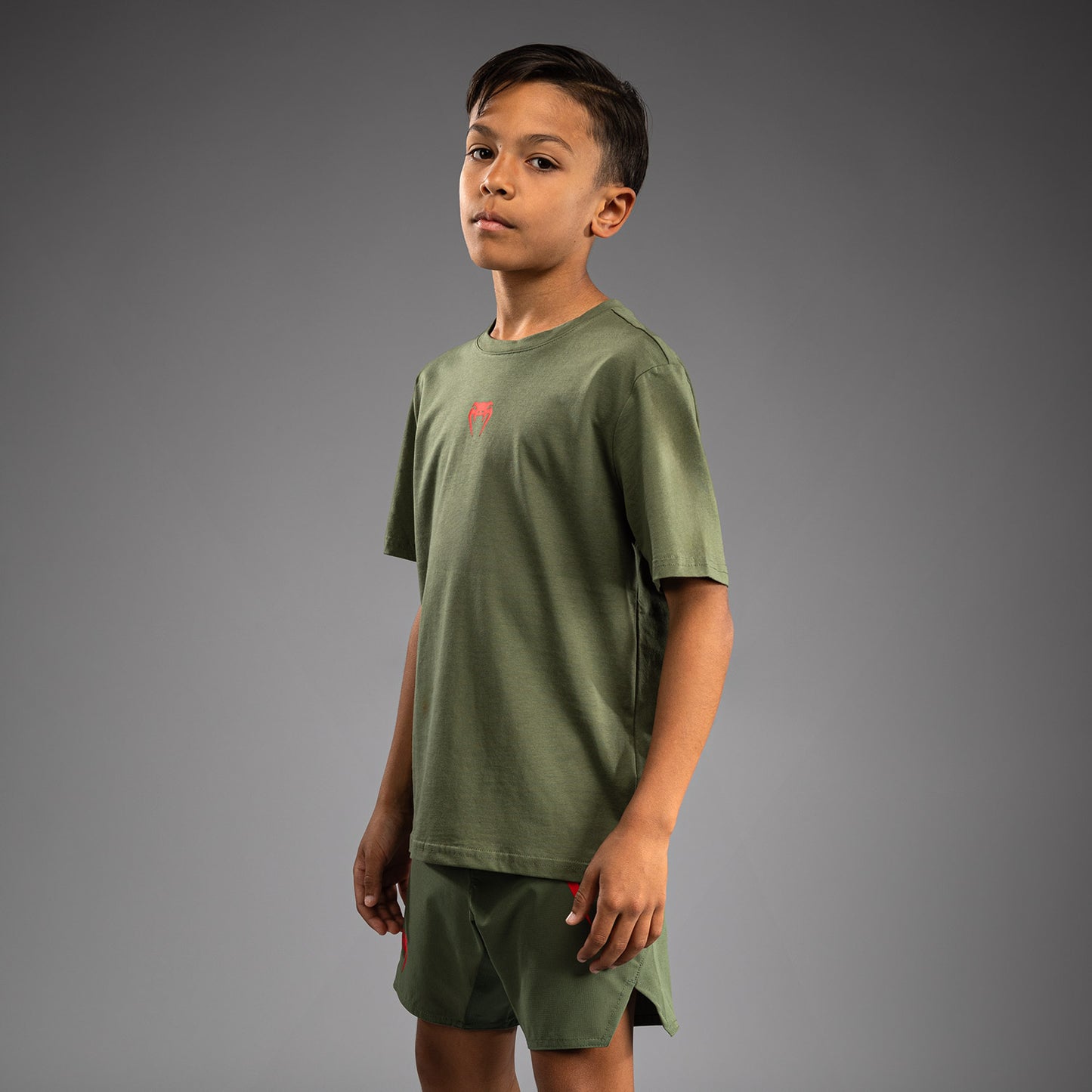 Venum Contender T-shirt voor Kinderen - Army Green/Orange