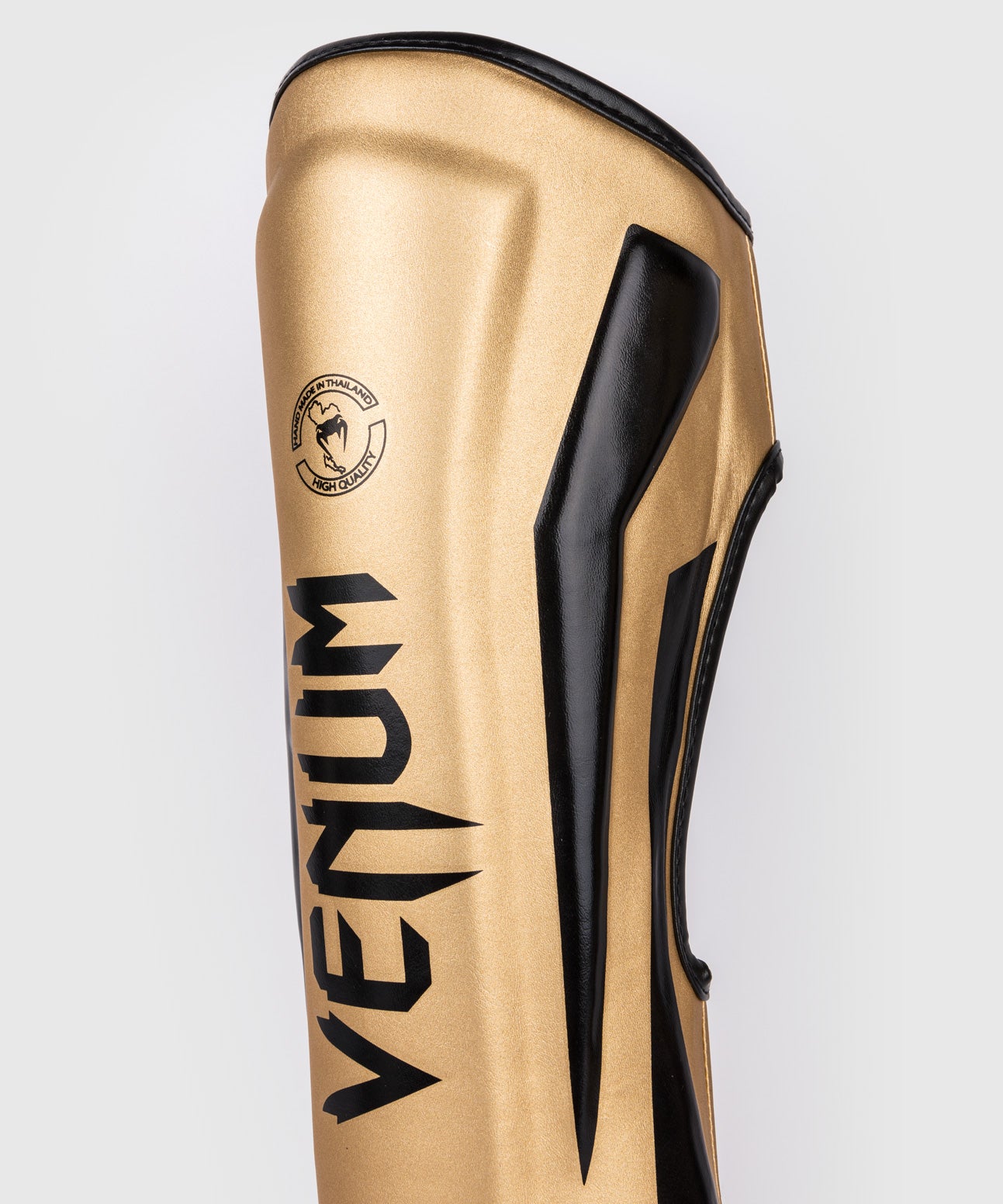 Venum Elite Scheenbeschermers - Goud/Zwart