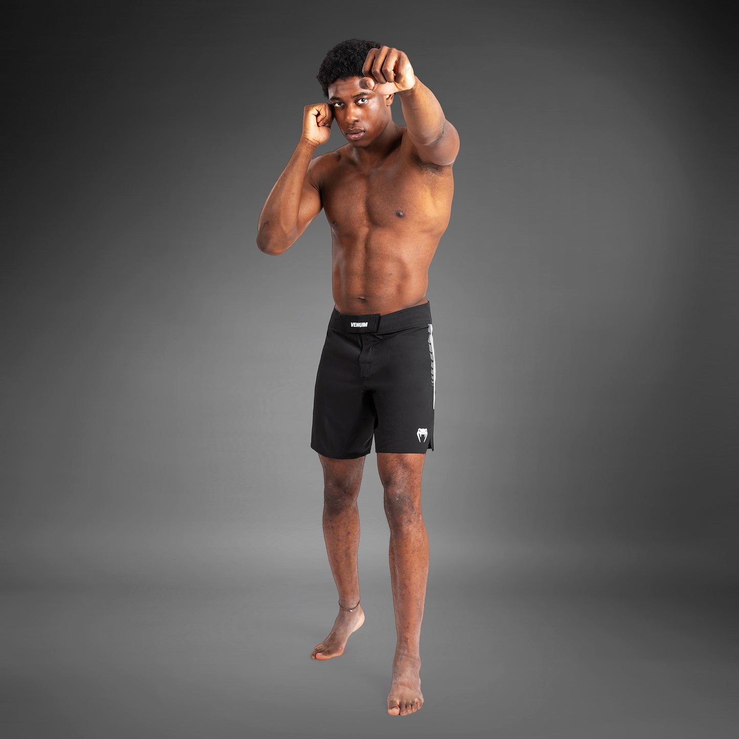Venum Tempest Heren Vechtshorts - Zwart/Grijs