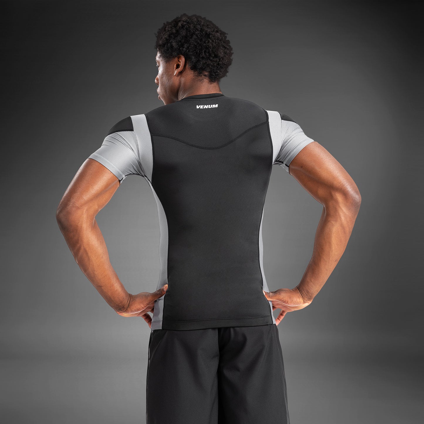Venum Tempest Heren Rashguard Met Korte Mouwen - Zwart/Grijs
