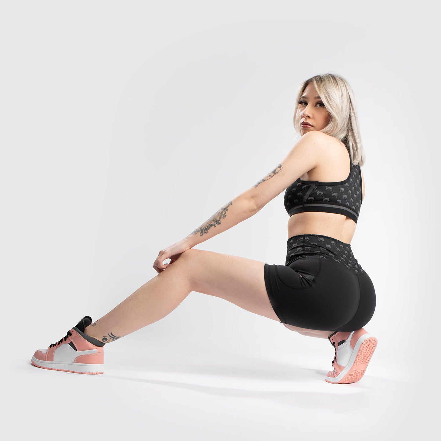 Venum Monogram Fietsbroek voor dames - Zwart/Roze Goud