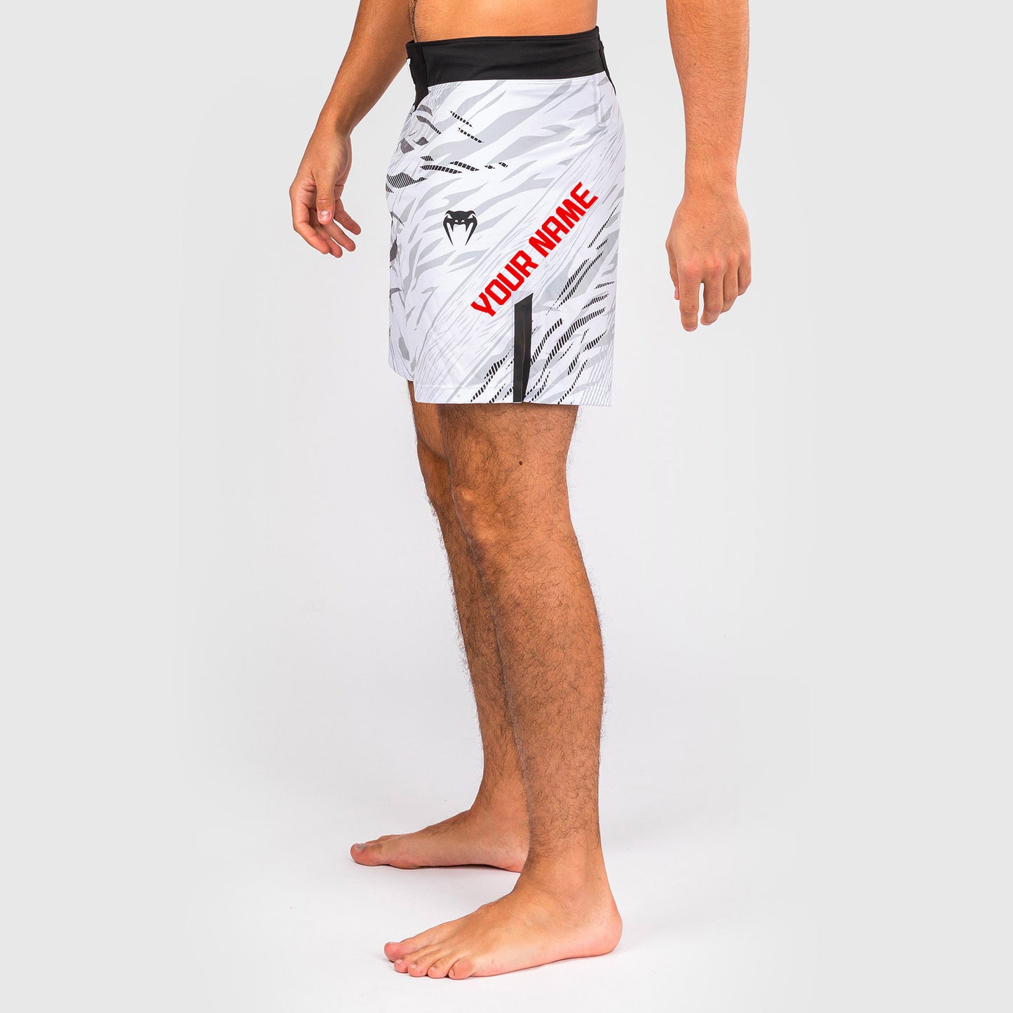UFC Fusion by Venum Personalized Authentic Fight Night Fight Shorts voor Heren - Kort Fit - Wit