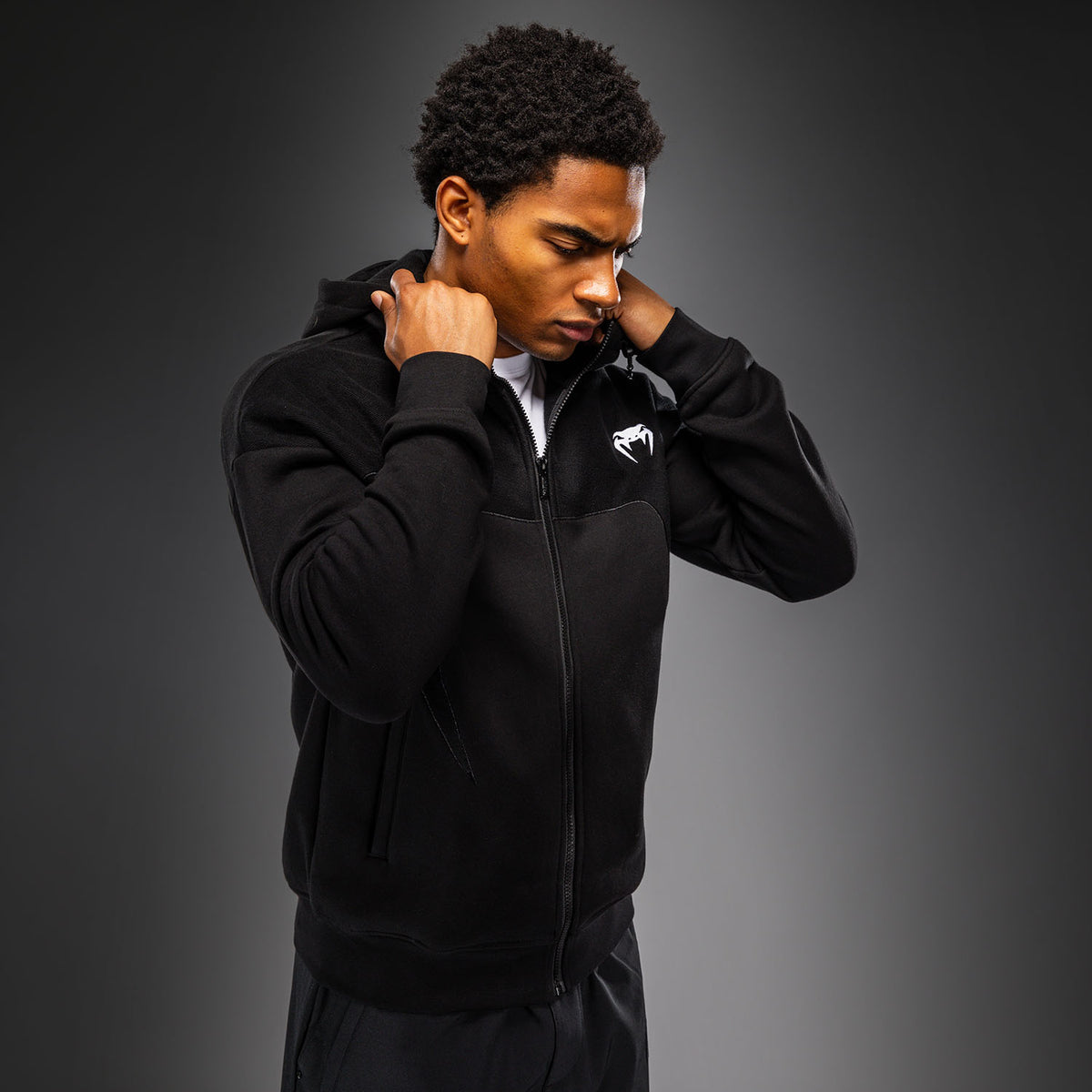 Venum Attack Fleece & Weave Trainingsjack - Zwart