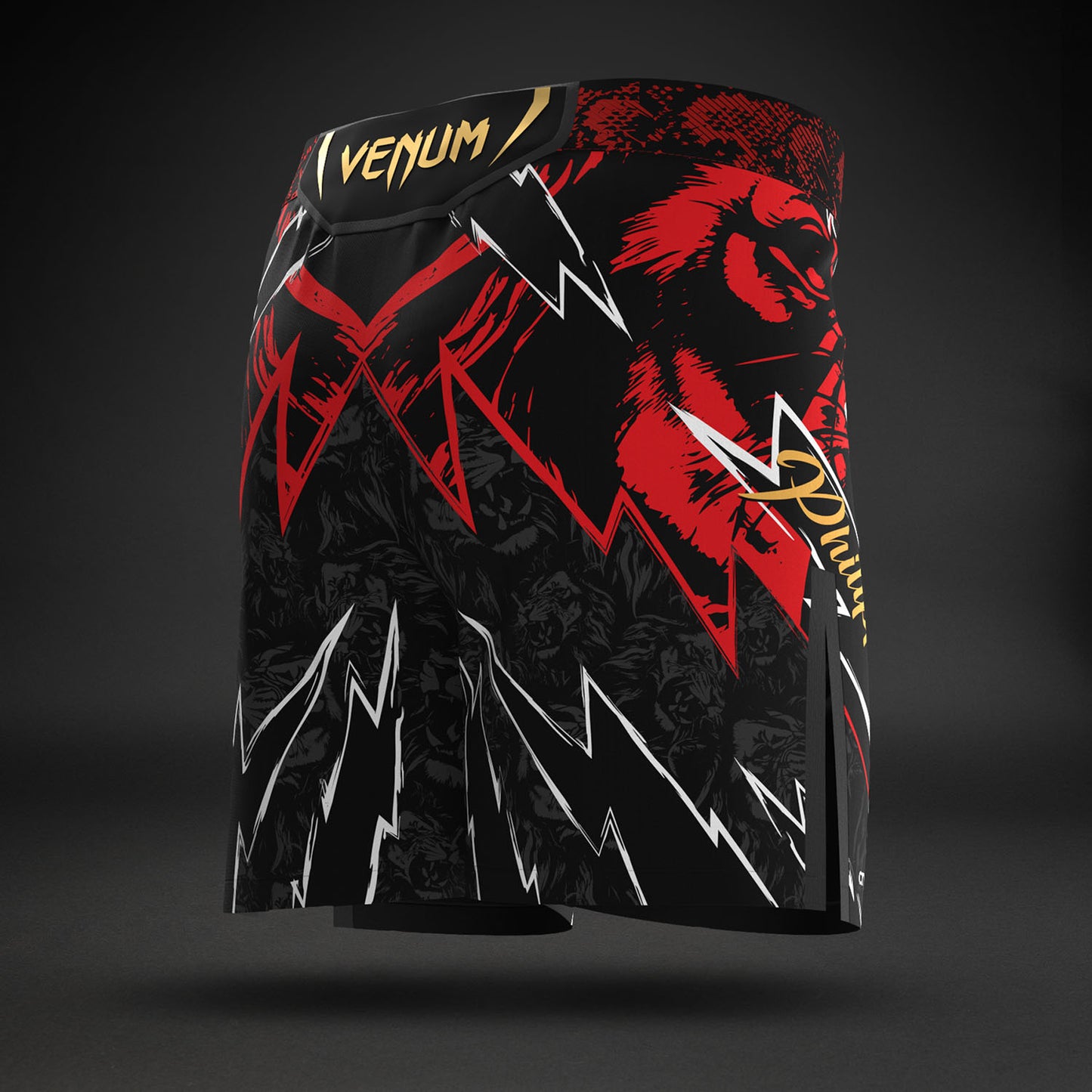 UFC Unrivaled by Venum Jon Jones Mannen Short Fit Fight Short - Rood