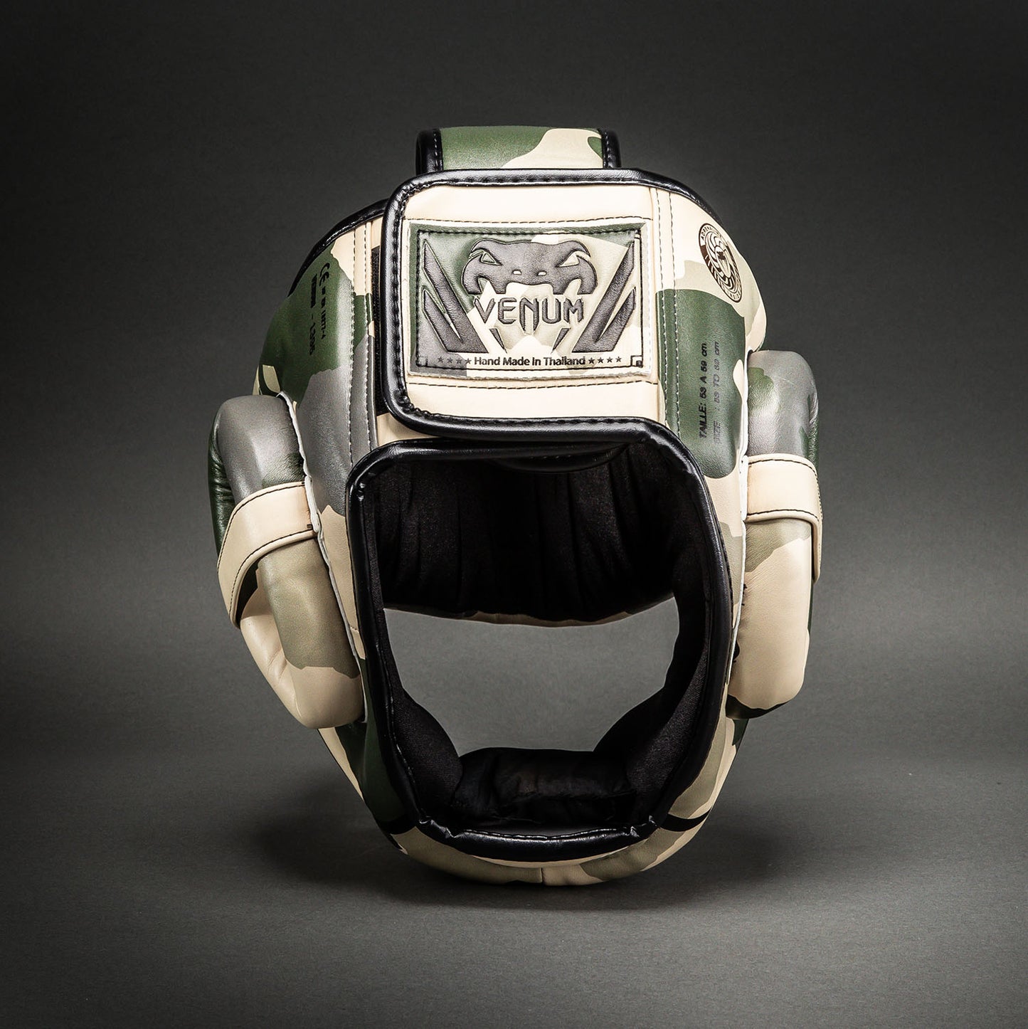 Venum Elite Camo Hoofdbeschermer – Kaki/Offwhite