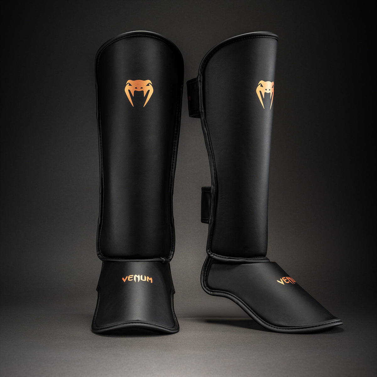 Venum Contender 1.5 Scheenbeschermers - Zwart/Koper