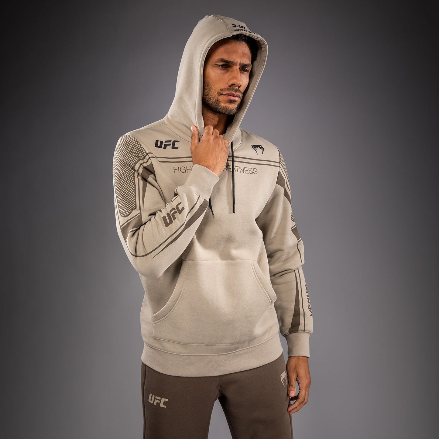 Venum UFC Unity by Venum Authentic Fight Week Heren Hoodie - Zand