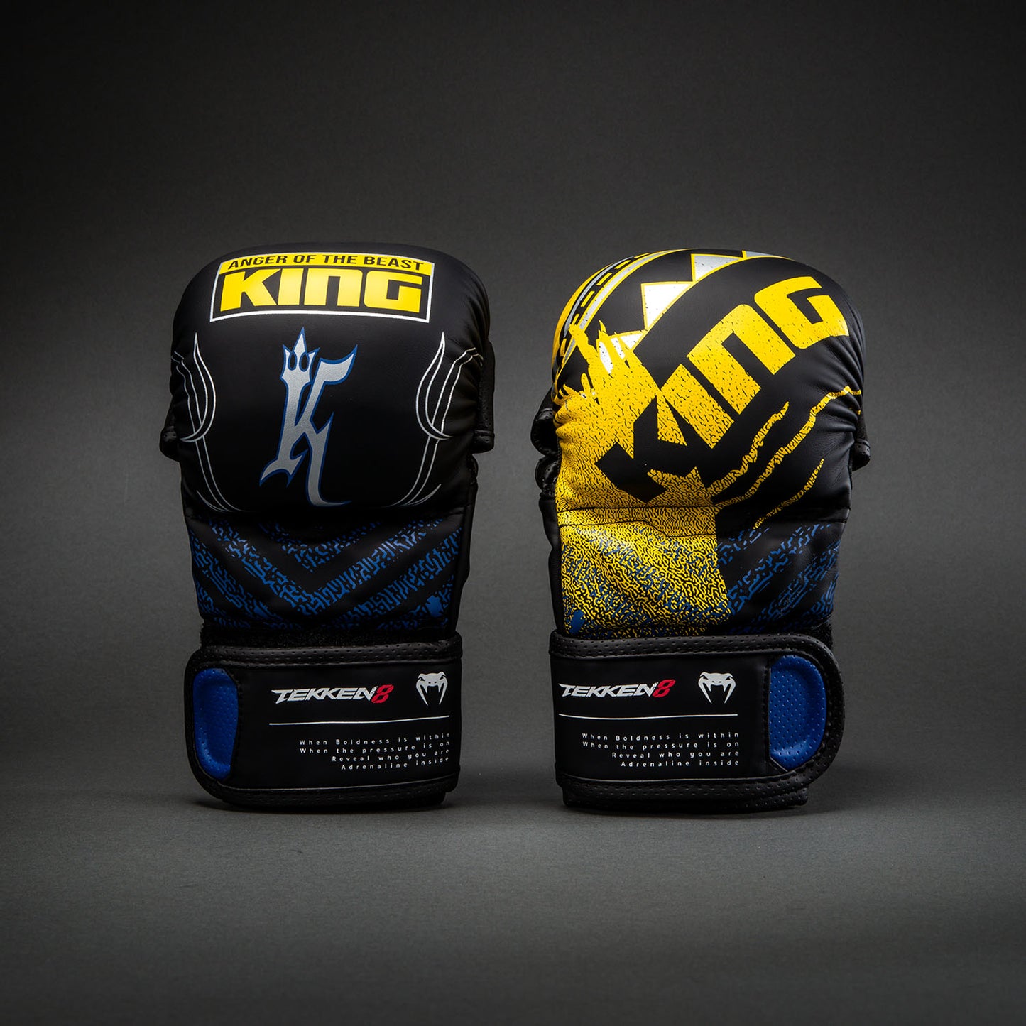 Venum x TEKKEN 8 Sparring Handschoenen - King - Zwart/Geel