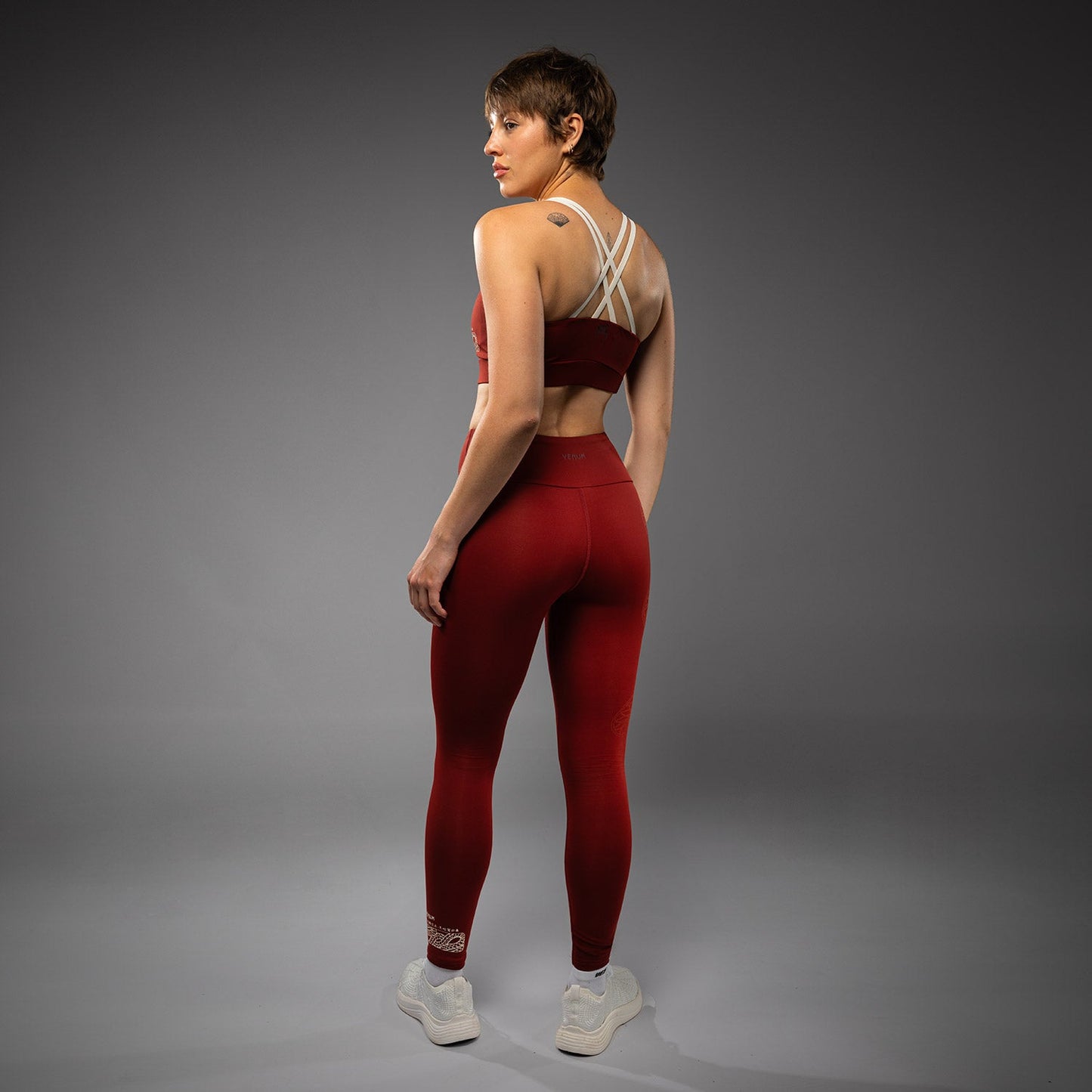 Venum Serpenti Damesleggings – Bordeaux/Ivoor
