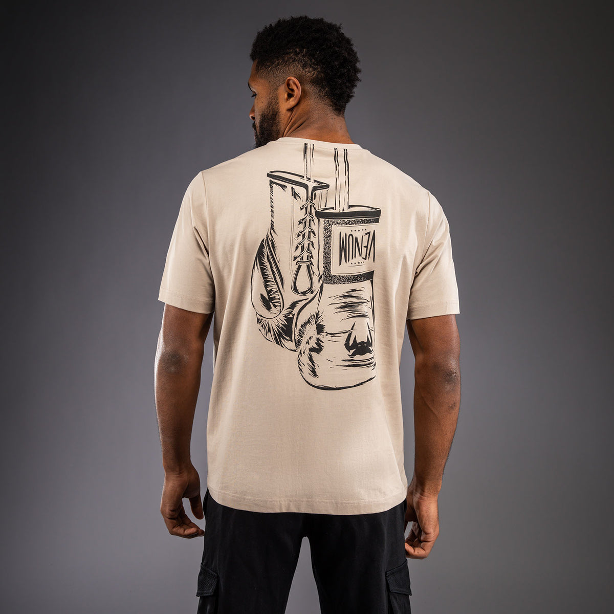 Venum Fight Icon Katoenen T-shirt - Beige