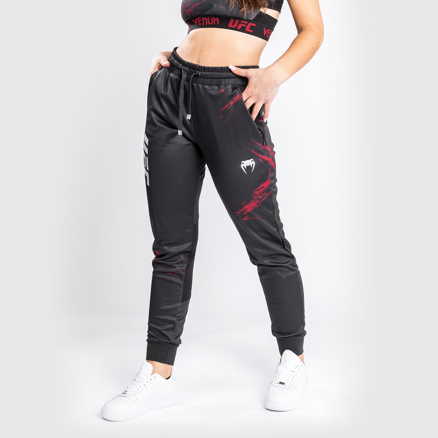 UFC Venum Authentic Fight Week 2.0 Sweatpants - Voor Dames -  Zwart/Rood