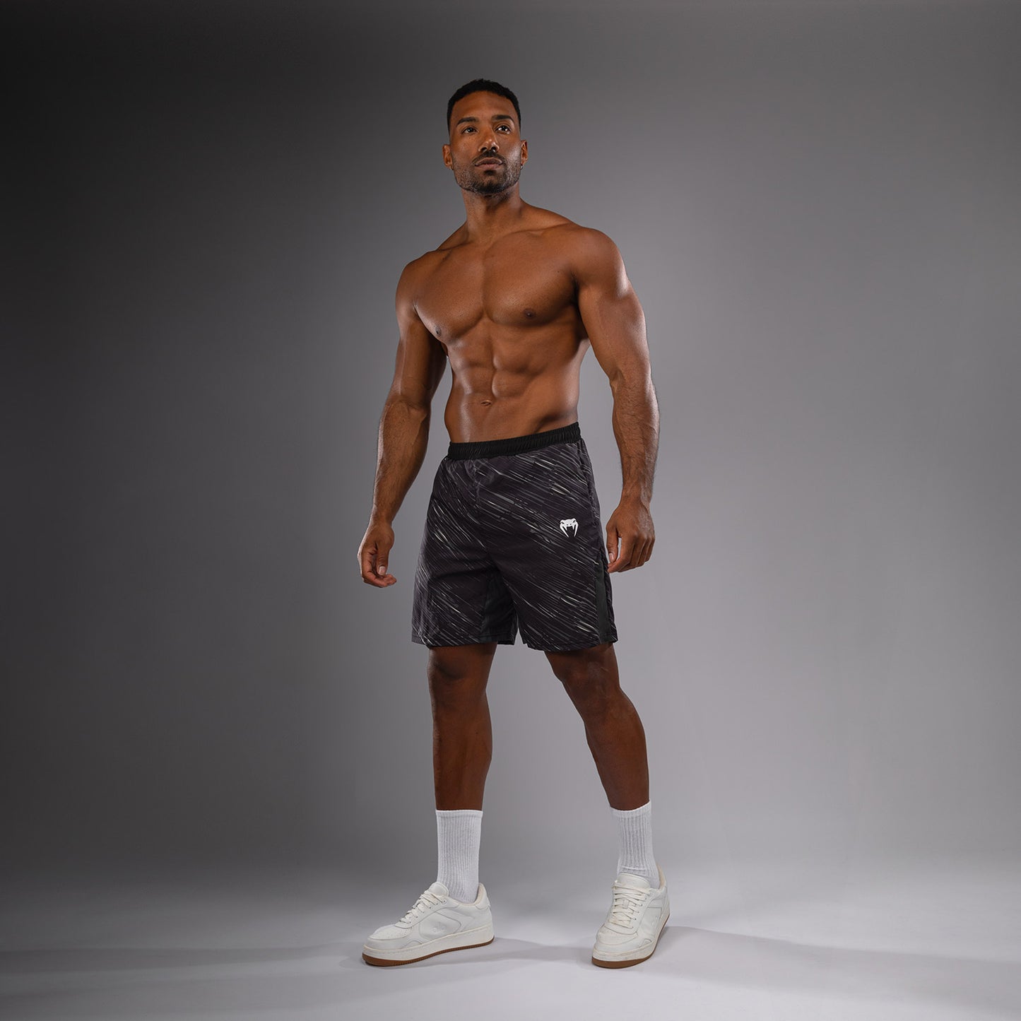 Venum Rapid Trainingsshorts - Zwart/Stormgrijs