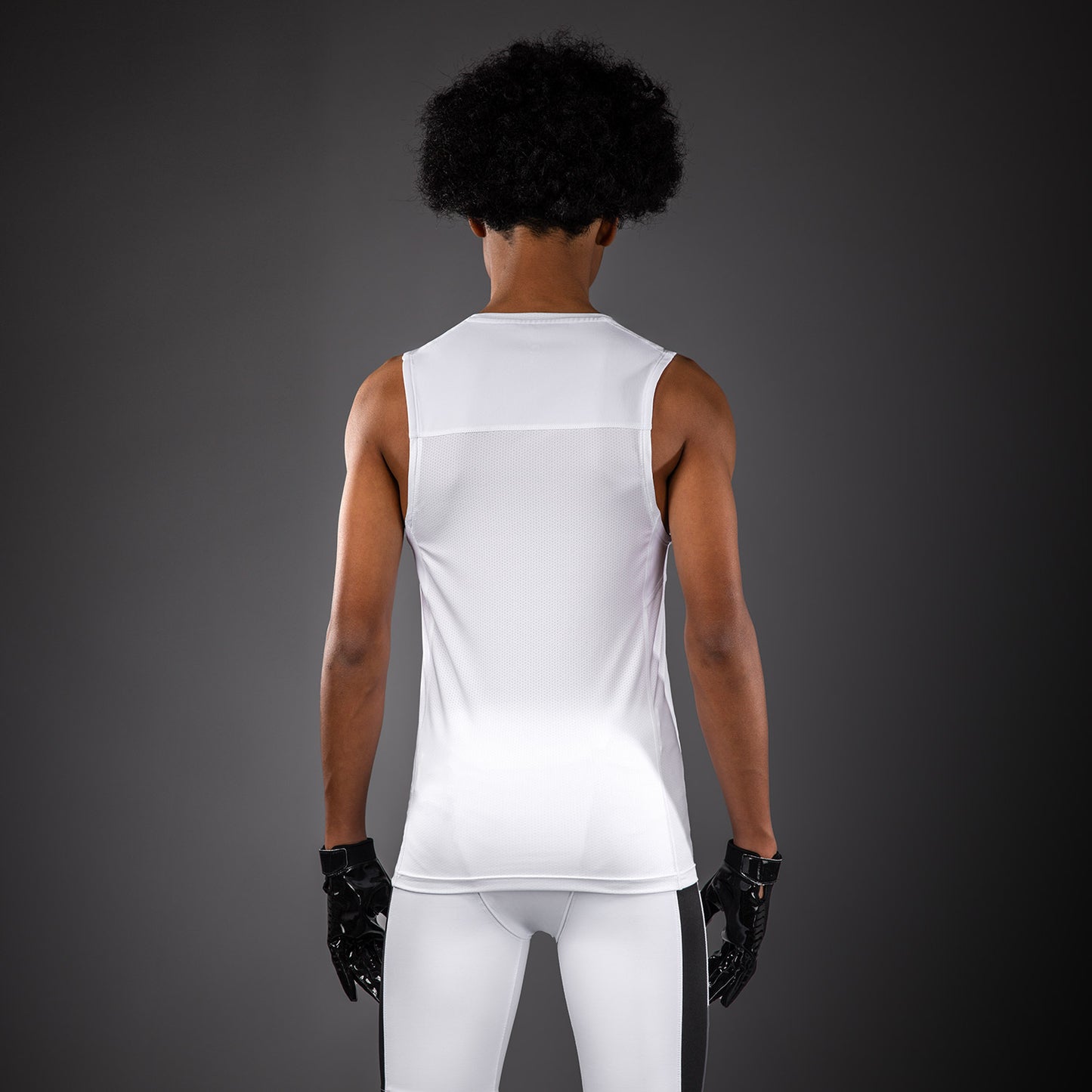 Venum Elite Football Voetbal Mouwloos Compressie T-shirt voor kinderen - Wit
