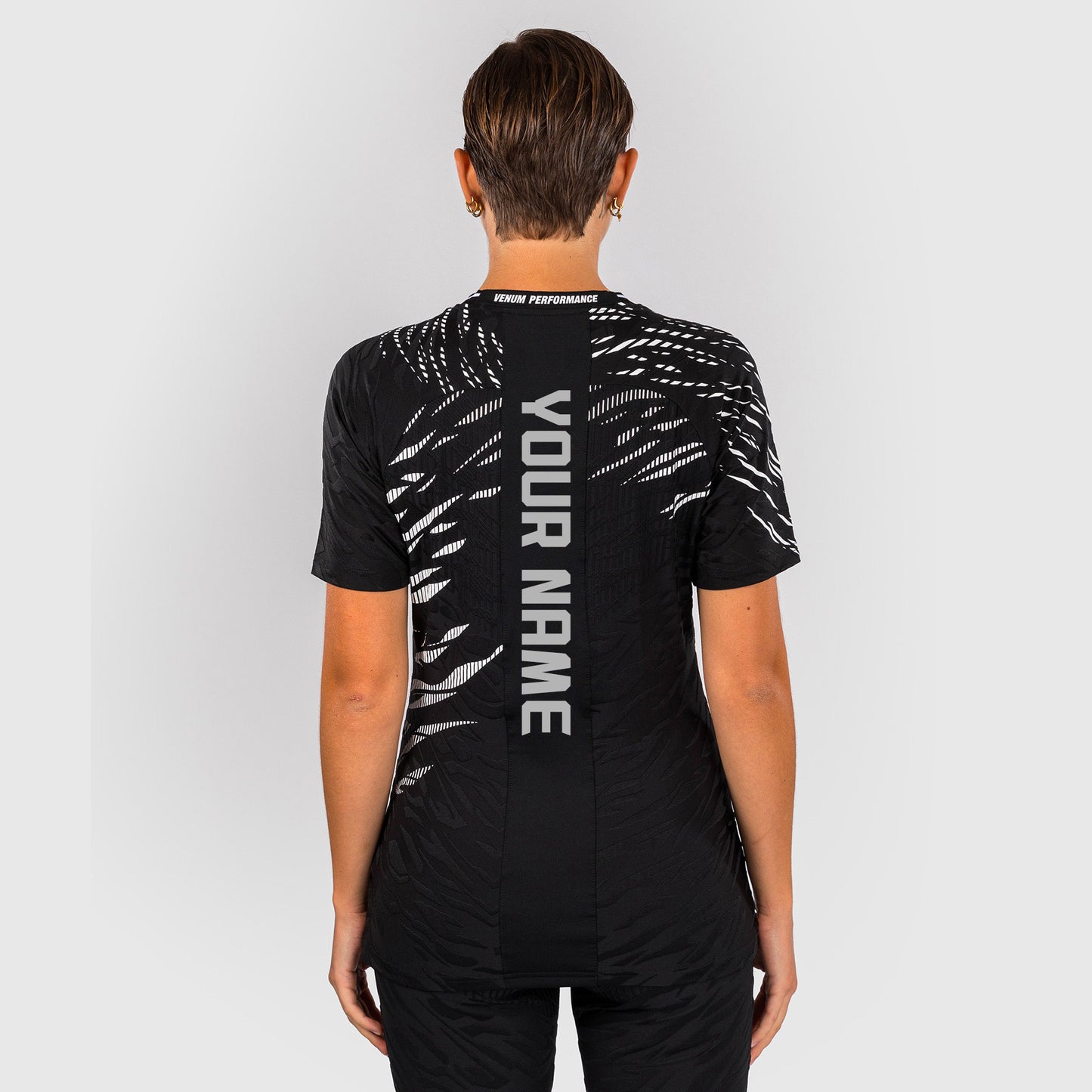 UFC Fusion by Venum Personalized Authentic Fight Night Exit T-shirt voor Dames - Zwart