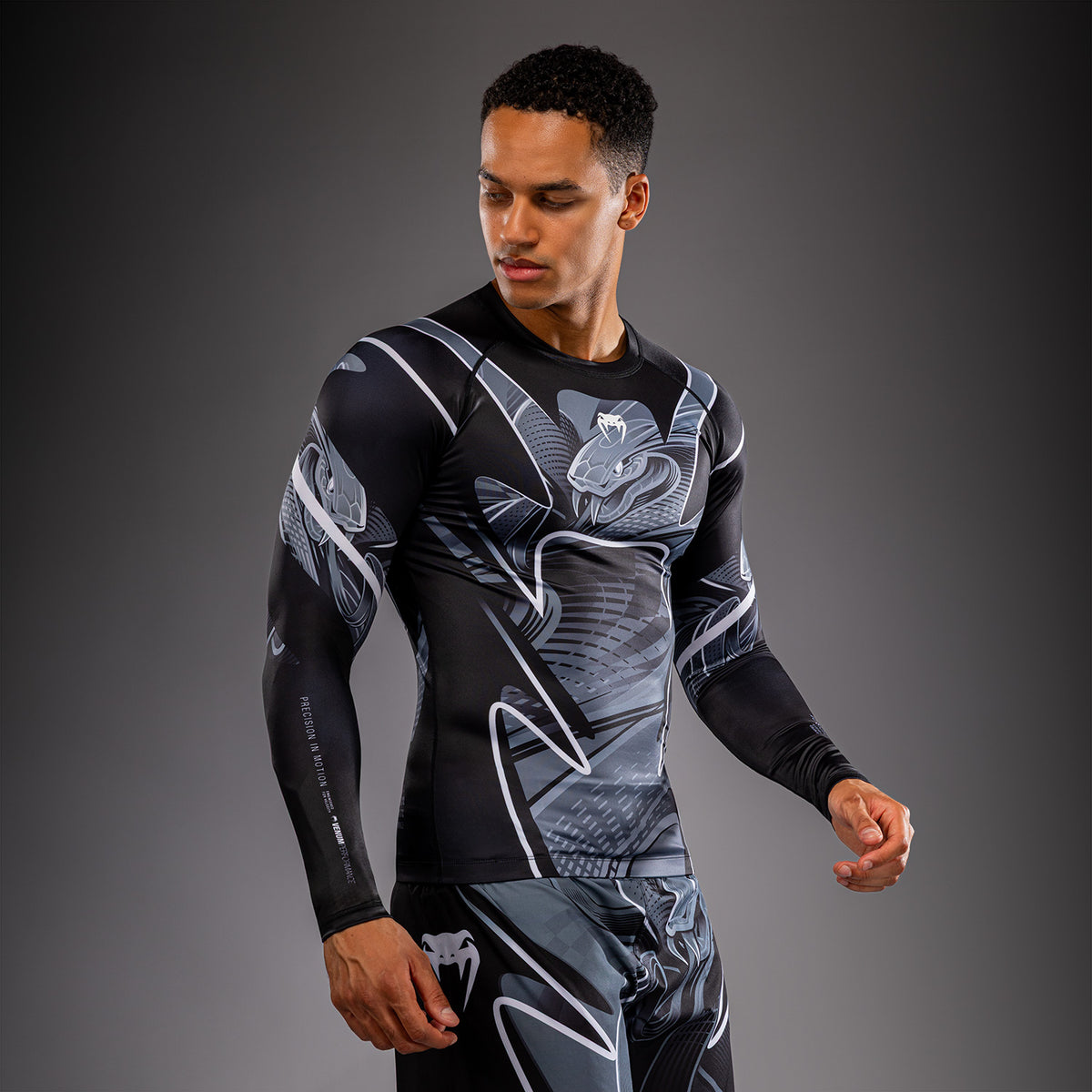 Venum Crimson Viper 2.0 Rashguard met lange mouwen - Zwart/Grijs