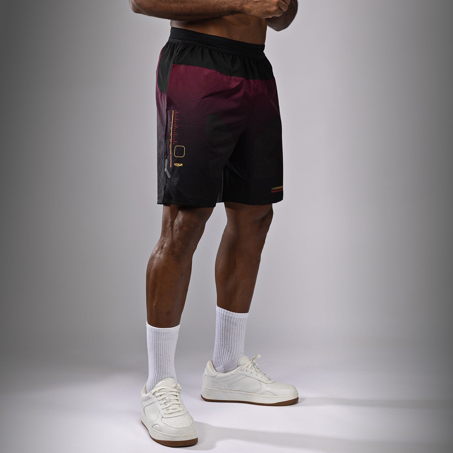Venum Tactical XT Trainingsshort - Zwart/Bourgondië/Goud