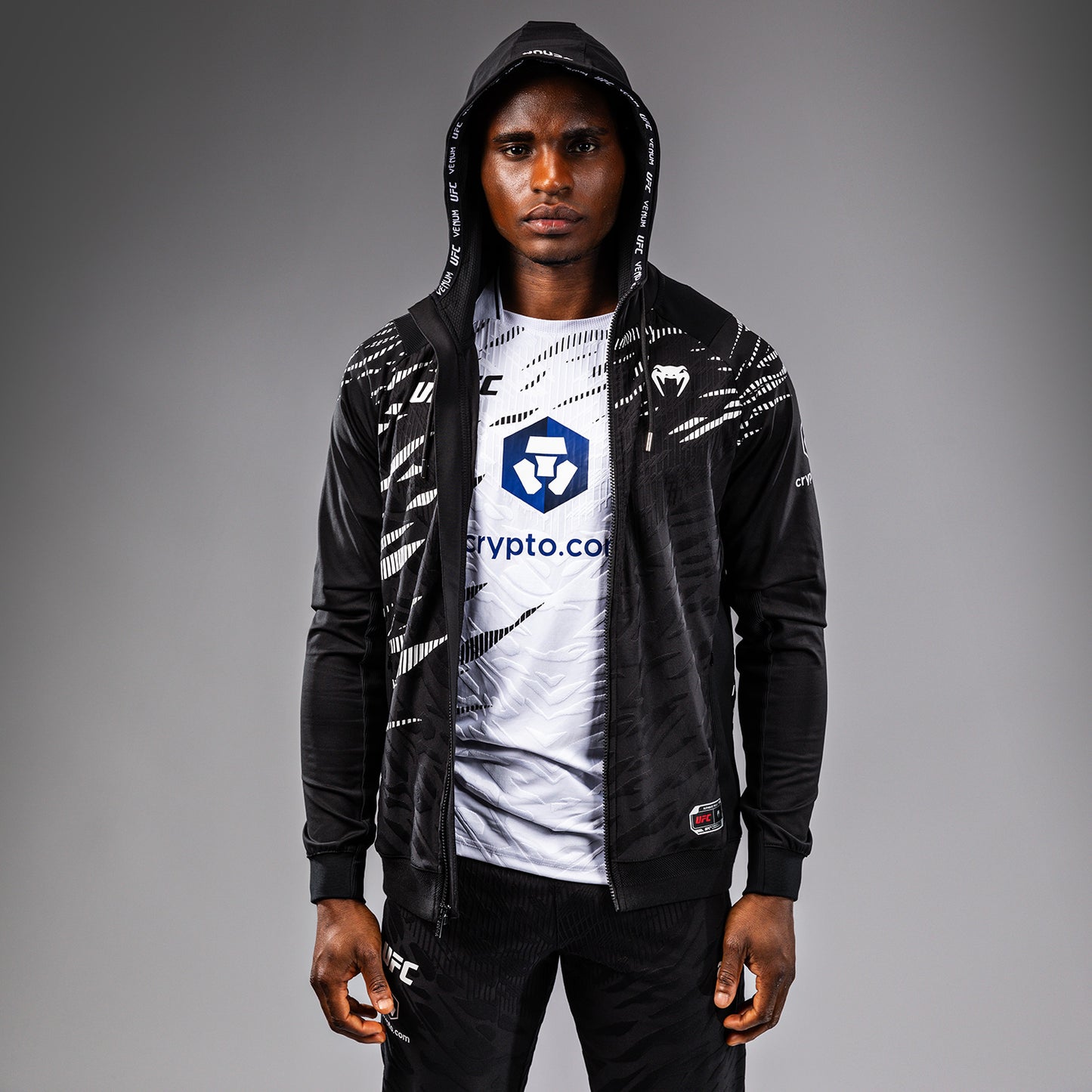 UFC Fusion by Venum Authentic Fight Night Hoodie voor Heren - Zwart