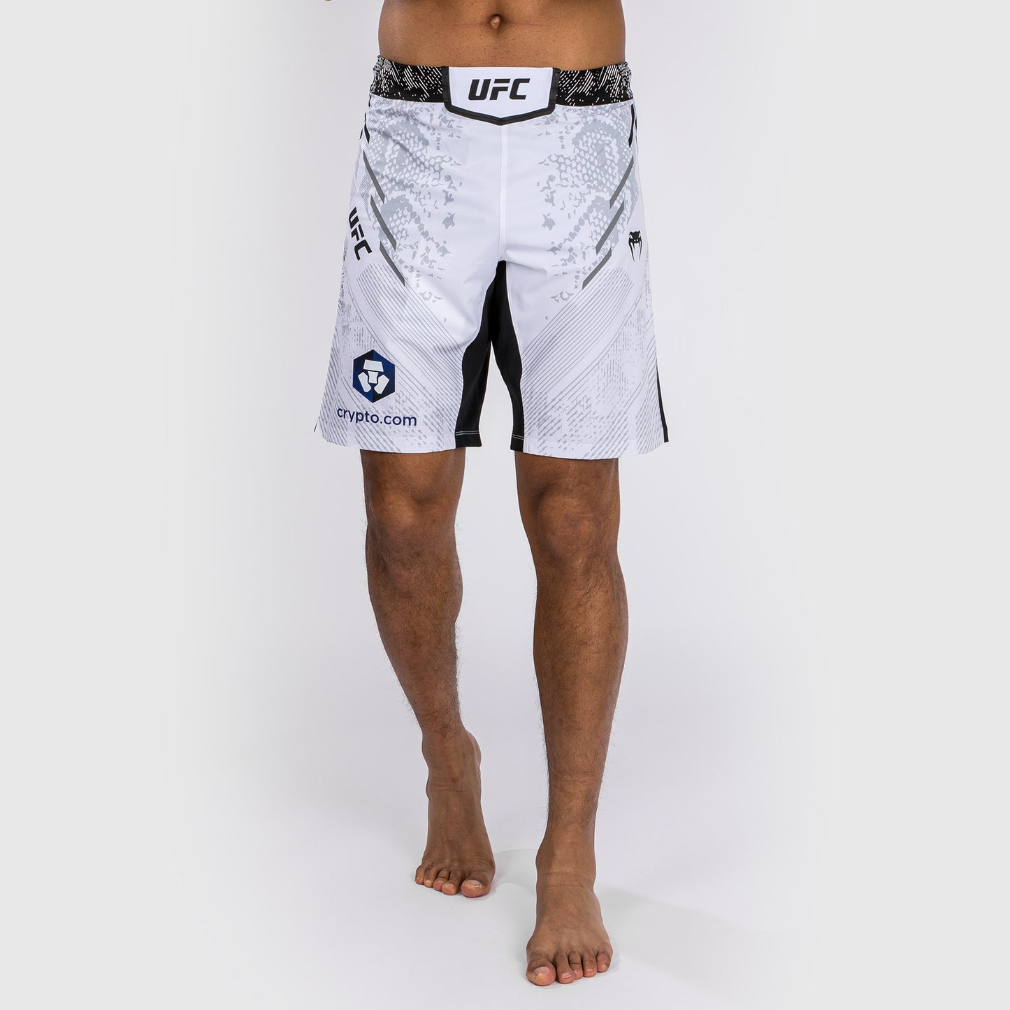 UFC Adrenaline by Venum Gepersonaliseerd Authentic Fight Night Heren Kort Gevecht - Lange Pasvorm - Wit