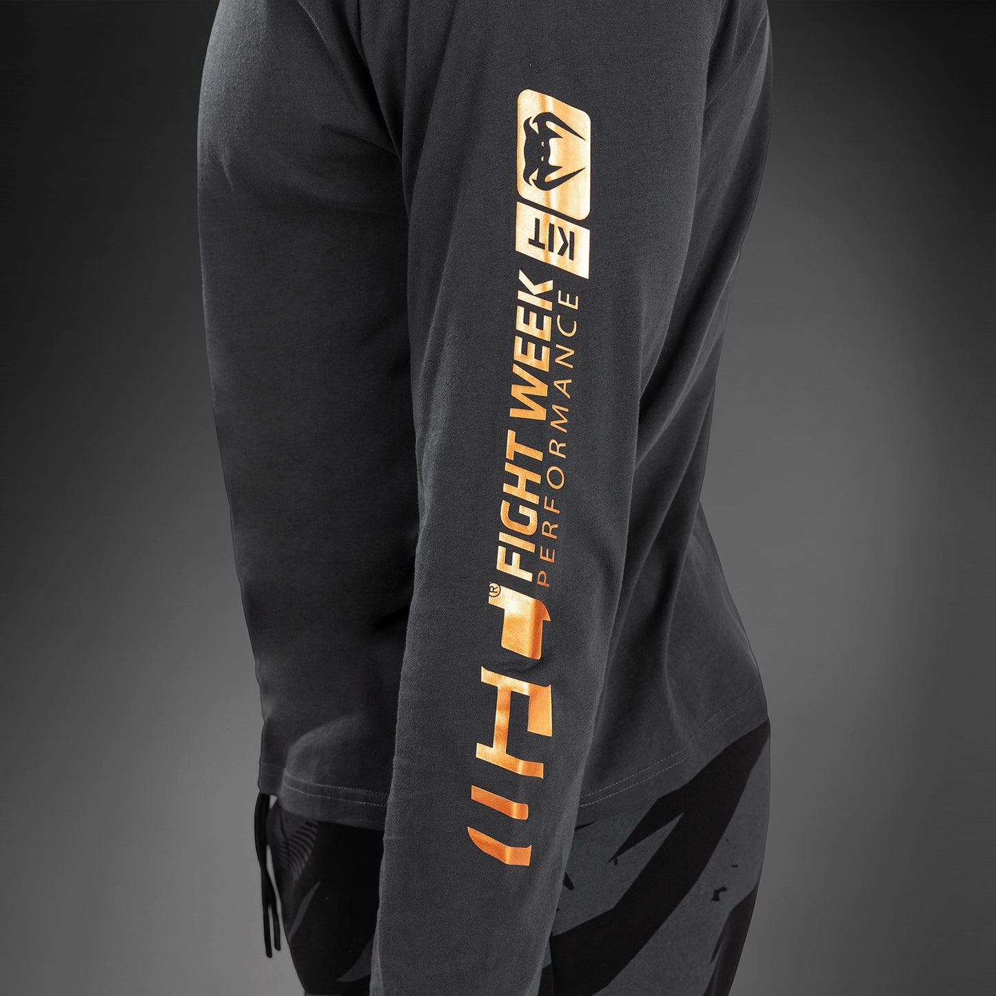 UFC Adrenaline By Venum Fight Week Heren T-Shirt Met Lange Mouwen - Charcoal Grey
