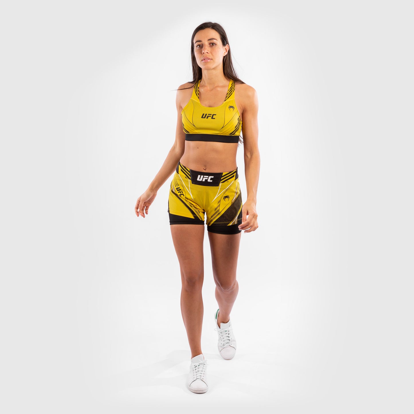 UFC Venum Authentic Fight Night Damesshort - Short Fit - Geel
