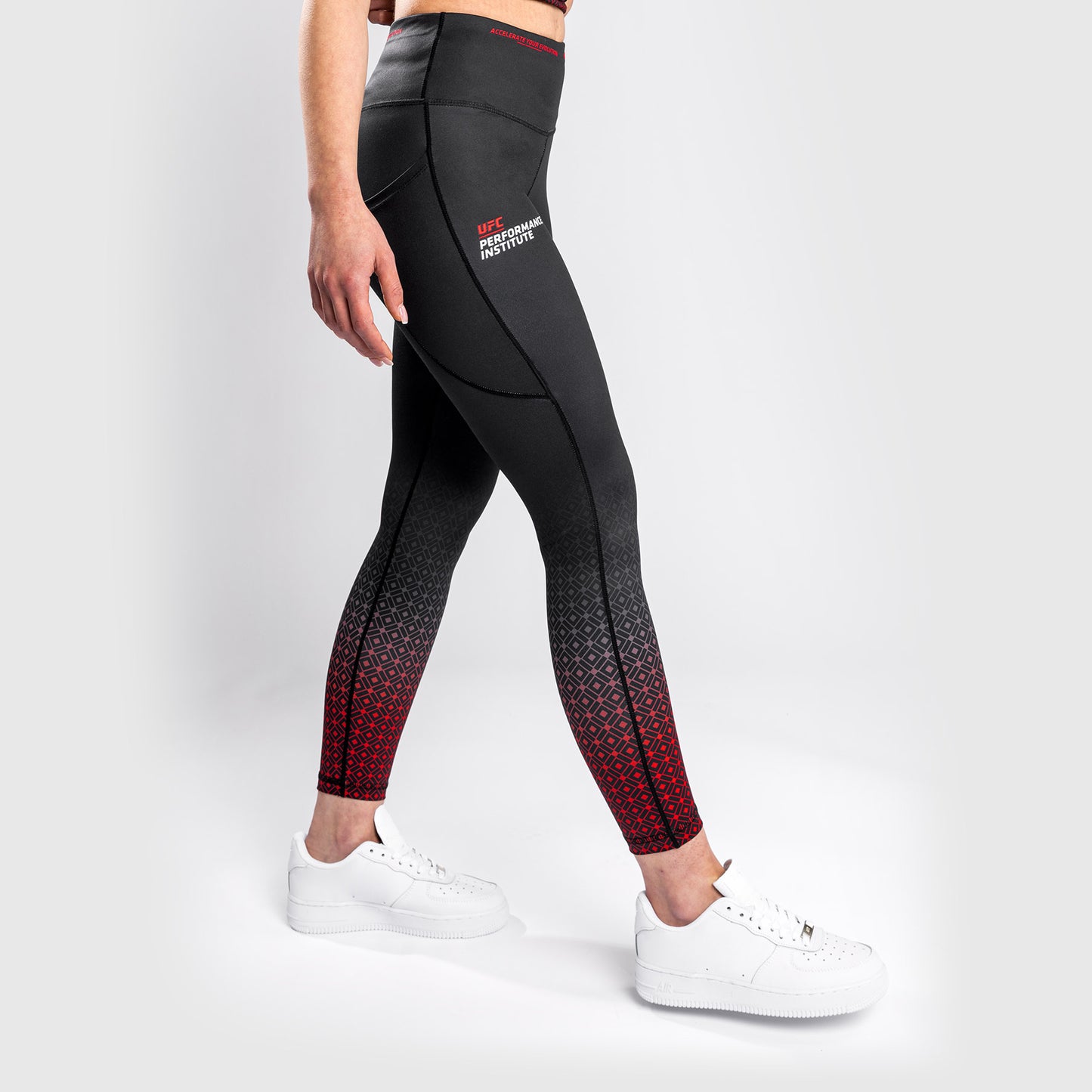 Venum UFC Performance Institute Legging - Zwart/Rood