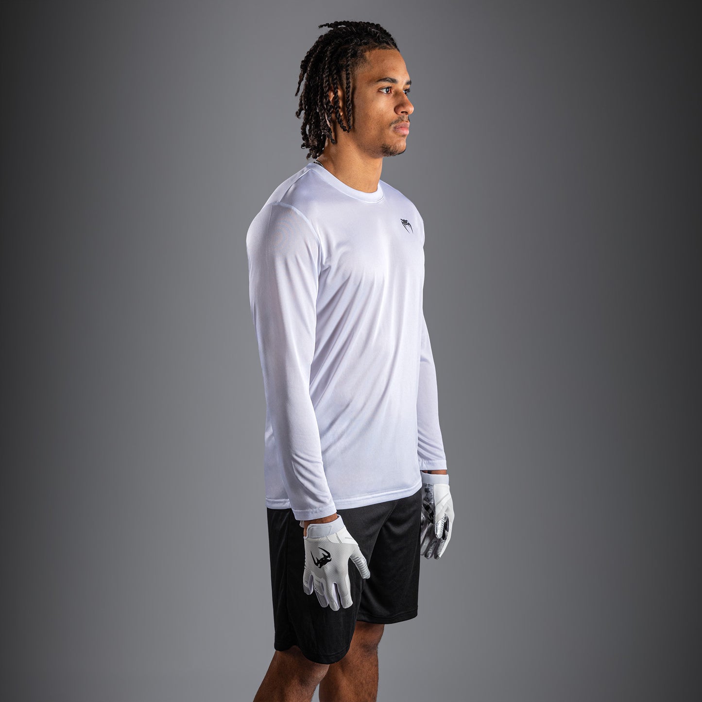 Venum Lineup Performance T-shirt met lange mouwen - Wit/Zwart