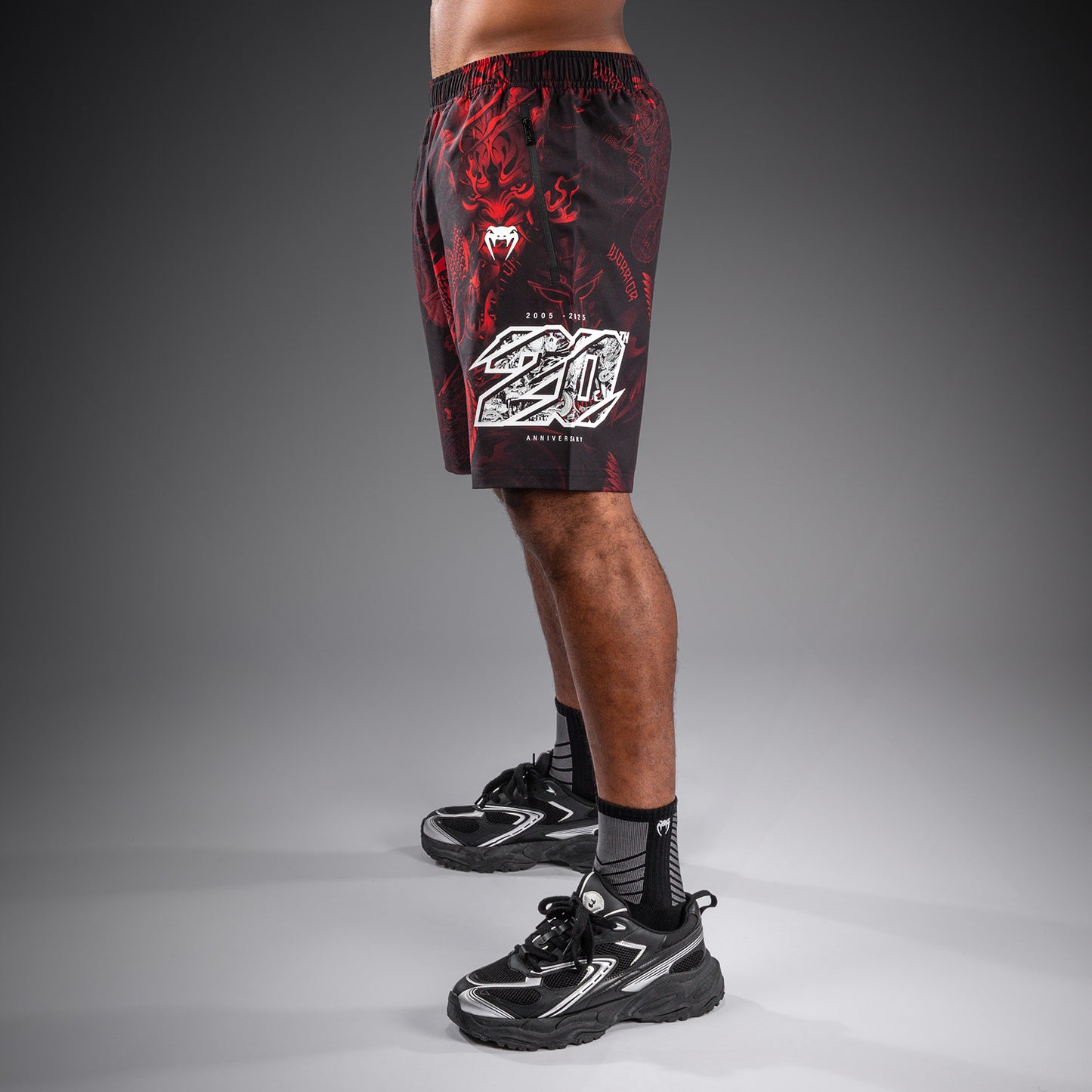 Venum 20th Anniversary Trainingsshorts - Zwart/Rood