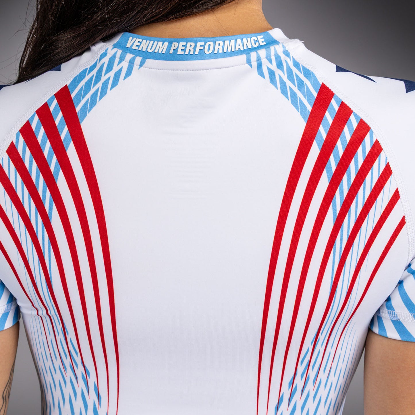 Official UFC Freedom 250 by Venum Authentic Fight Night Rashguard met korte mouwen voor dames - Wit