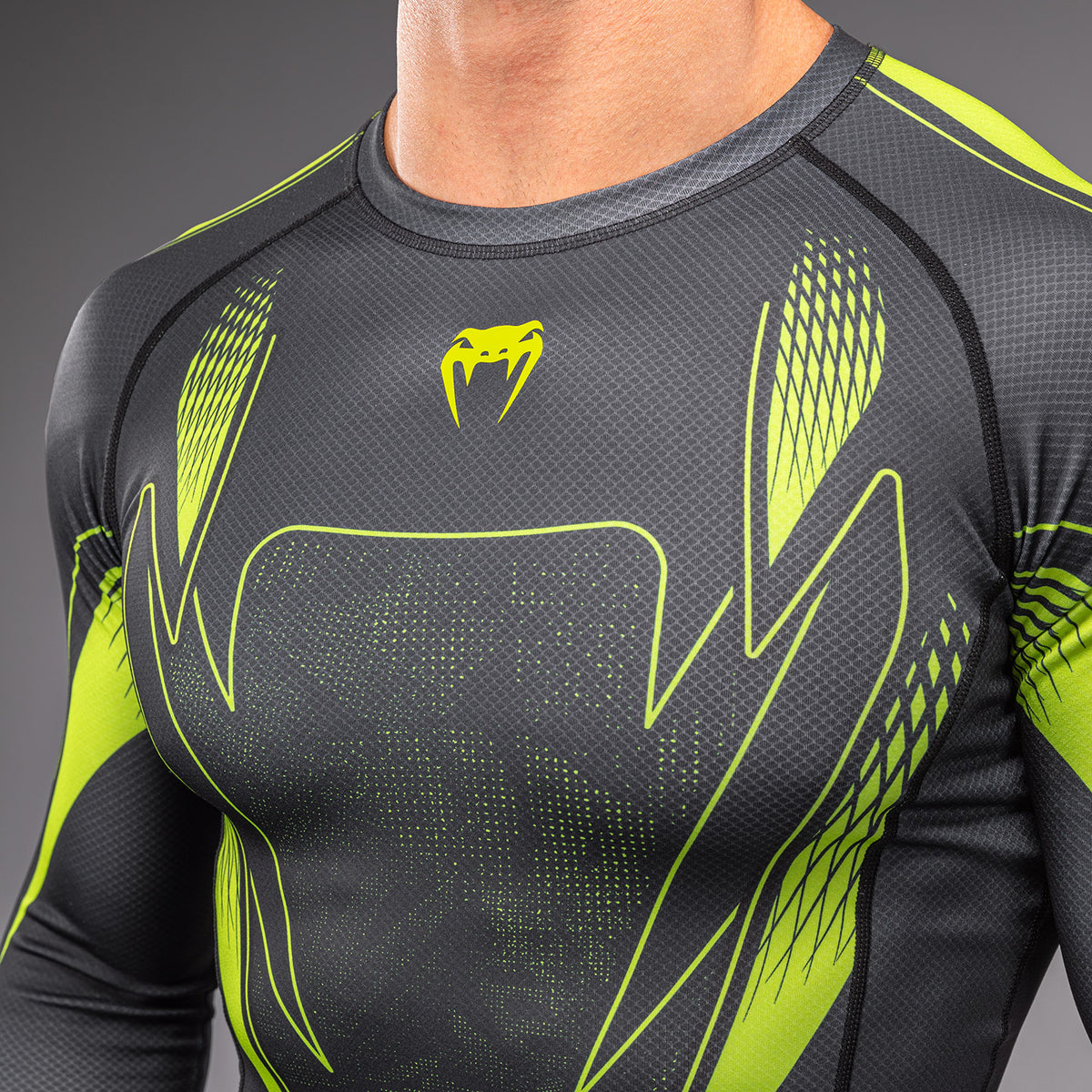 Venum Amazonia Reborn Rashguard met lange mouwen - Zwart/Groen