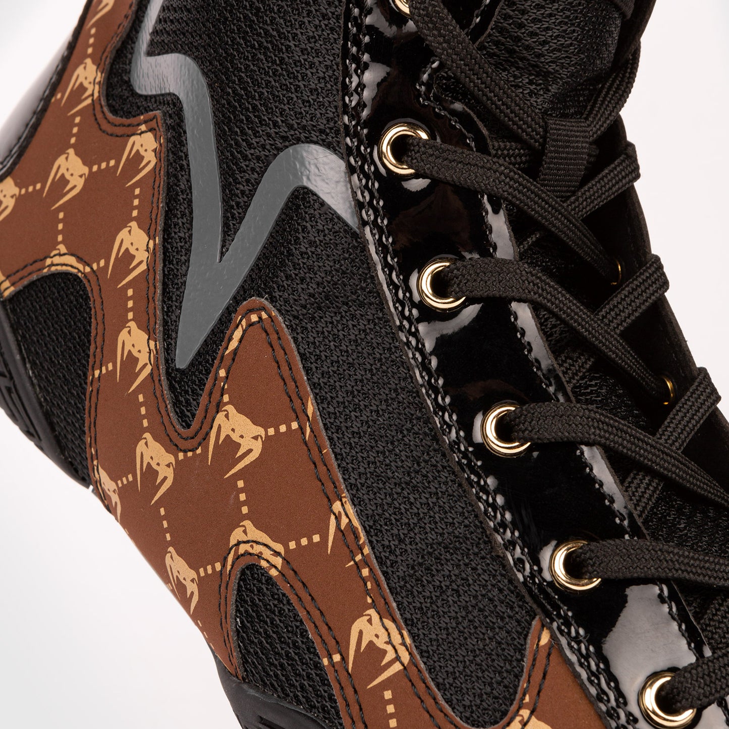 Venum Elite Evo Monogram Boksschoenen  - Zwart/Bruin